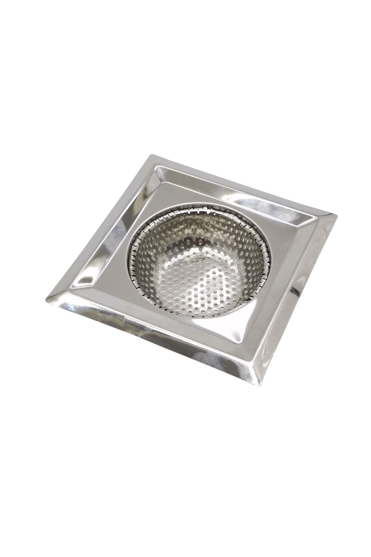 Lavabo Süzgeci Paslanmaz Kare 11,5 Cm