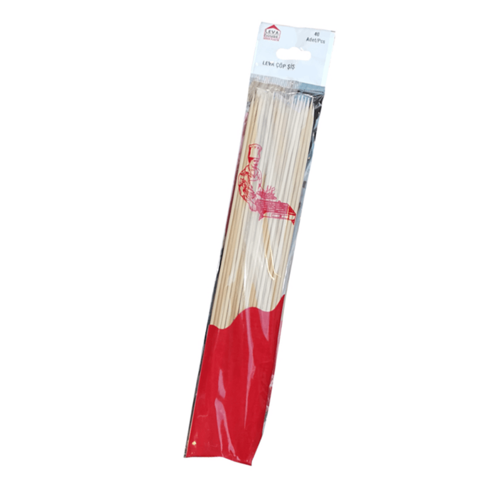 Çöp Şiş 30 cm 40'lı Paket Mangal ve Izgara İçin Pratik Şiş