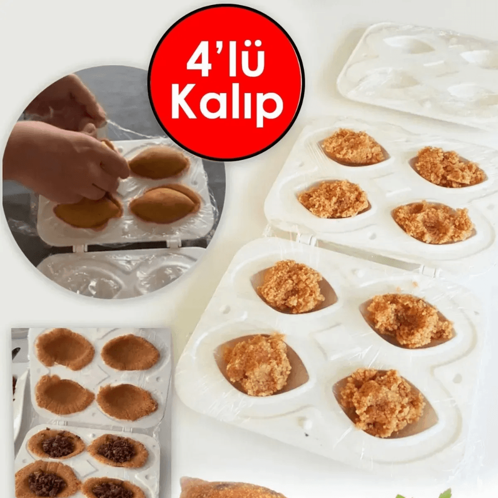 4'lü Pratik İçli Köfte Kalıbı Kolay Şekillendirme