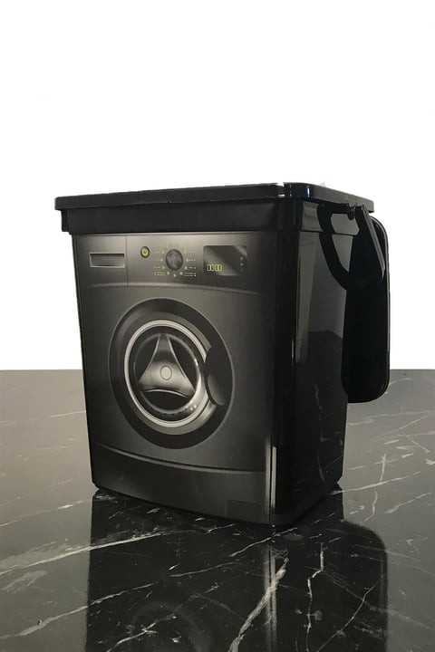 Deterjanlık, Çamaşır Makinesi Görünümlü Kulplu 6 Litre