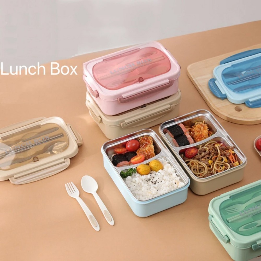 304 Paslanmaz Çelik Yemek Kabı Bölmeli Sızdırmaz Lunchbox