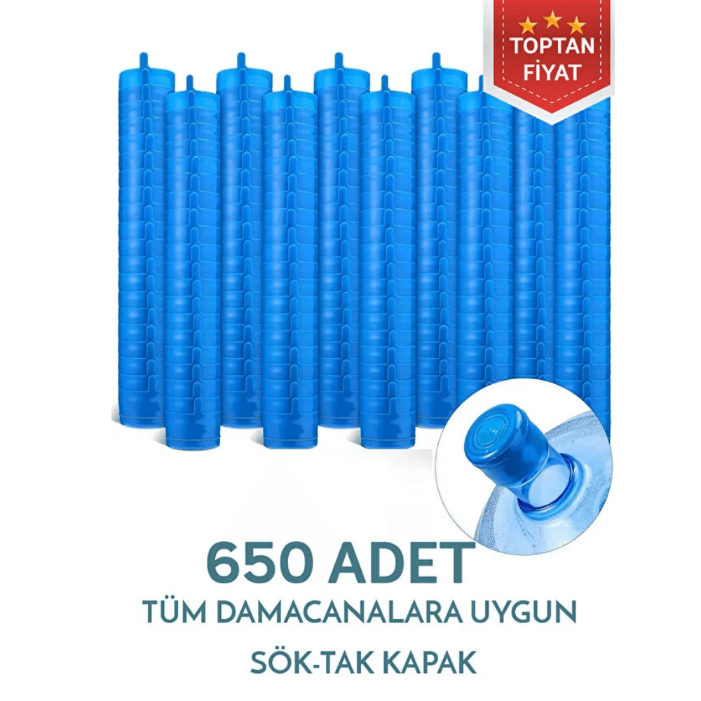 650’li 19 Lt Sök Tak Damacana Kapağı 55mm Kolay Açılır Plastik Kapak