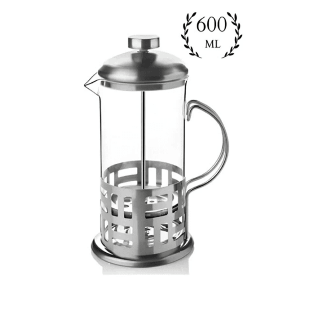 Metal French Press Filtre Kahve ve Bitki Çayı Demliği 350 ML - 600 ML