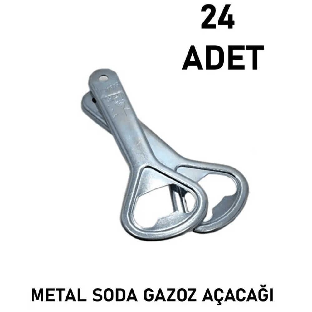 24 Adet Klasik Model Metal Gazoz ve Soda Şişe Açacağı 