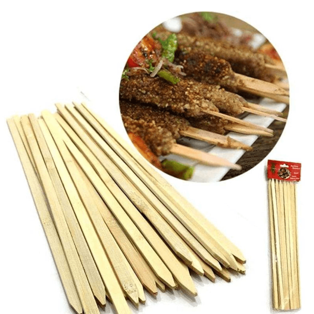 Adana Çöp Şiş 25 cm 20'li Dayanıklı ve Ekonomik Kebap Şişi