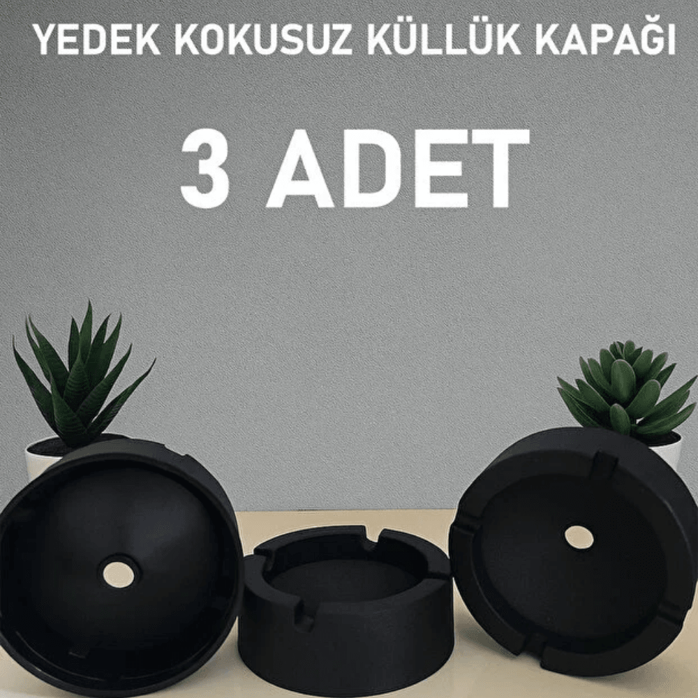  3 Adet Yedek Kokusuz Küllük Kapağı