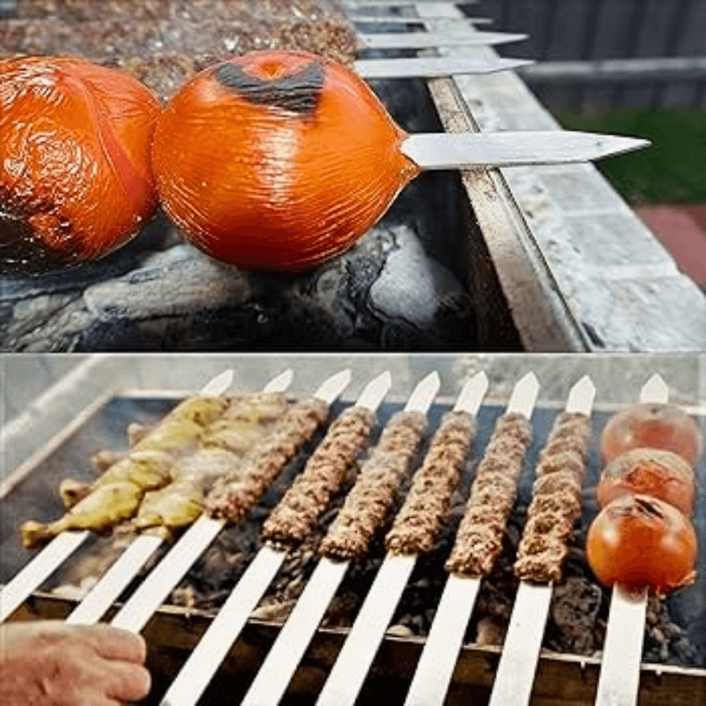 Adana Şiş Silme 50 cm 1 Adet  Profesyonel Kebap Şişi
