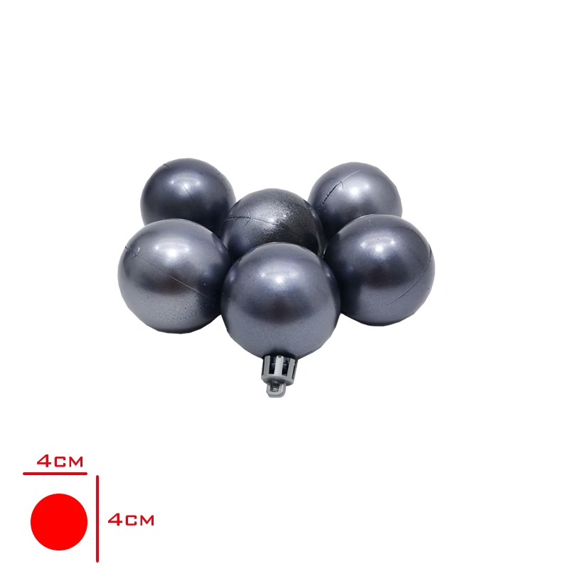 Yılbaşı Süsü 6’lı Metalize Renk Top Seti 4 cm
