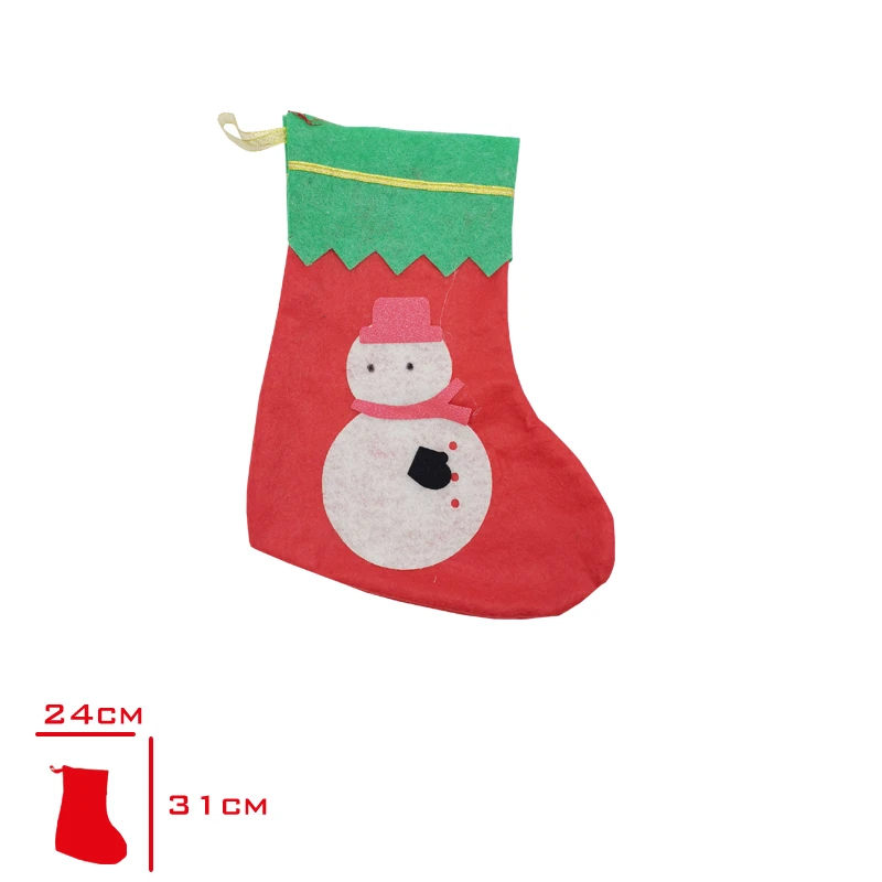 Yılbaşı Çorap Süsü Kardan Adam Figürlü 31 CM