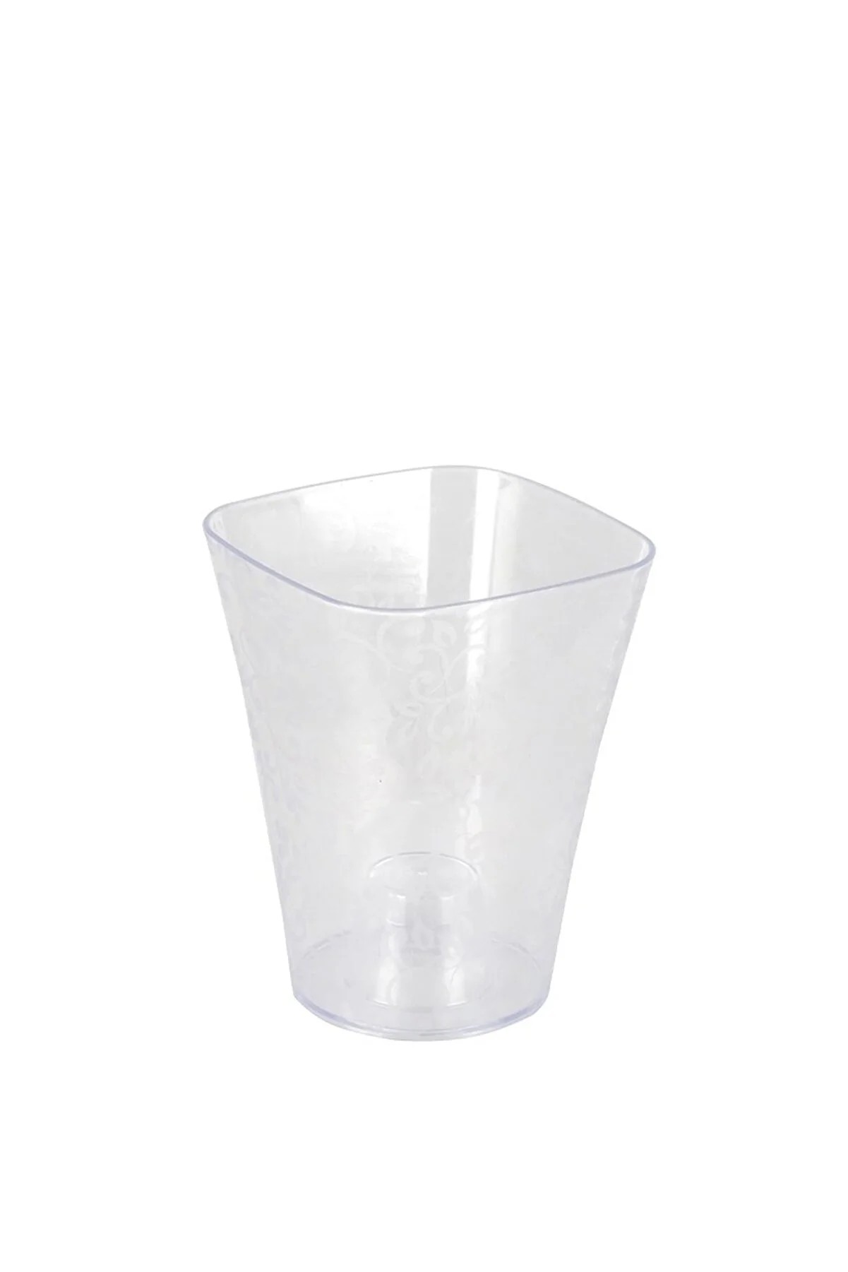 Çiçek Desenli Orkide Saksı, Şeffaf Orkide Saksı 1,5 Litre