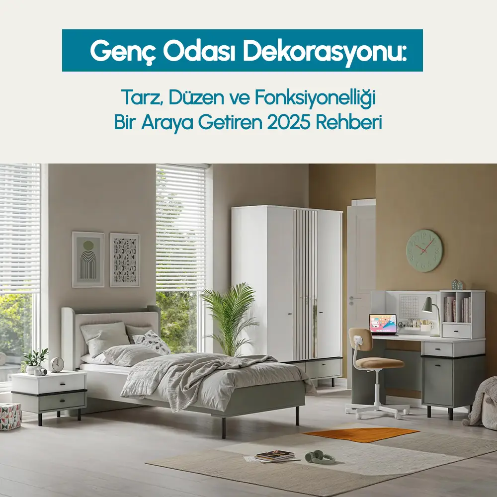 Genç Odası Dekorasyonu: Tarz, Düzen ve Fonksiyonelliği Bir Araya Getiren 2025 Rehberi