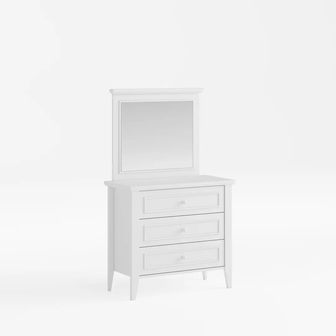 Siena White Şifonyer Ayna- Beyaz 2