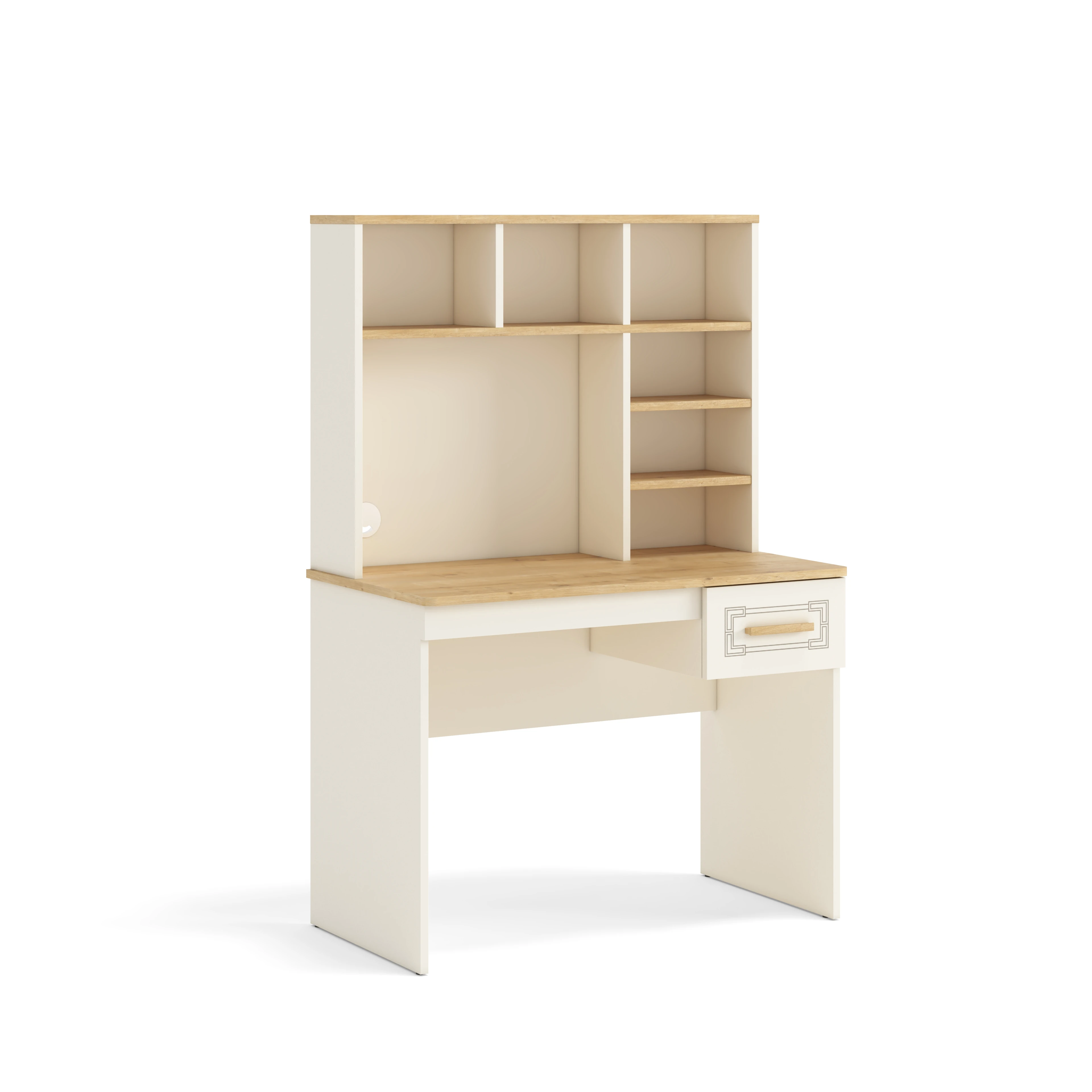 Line Genç Odası 3'lü Takım - Ahşap Krem - Piyano Genç Odası