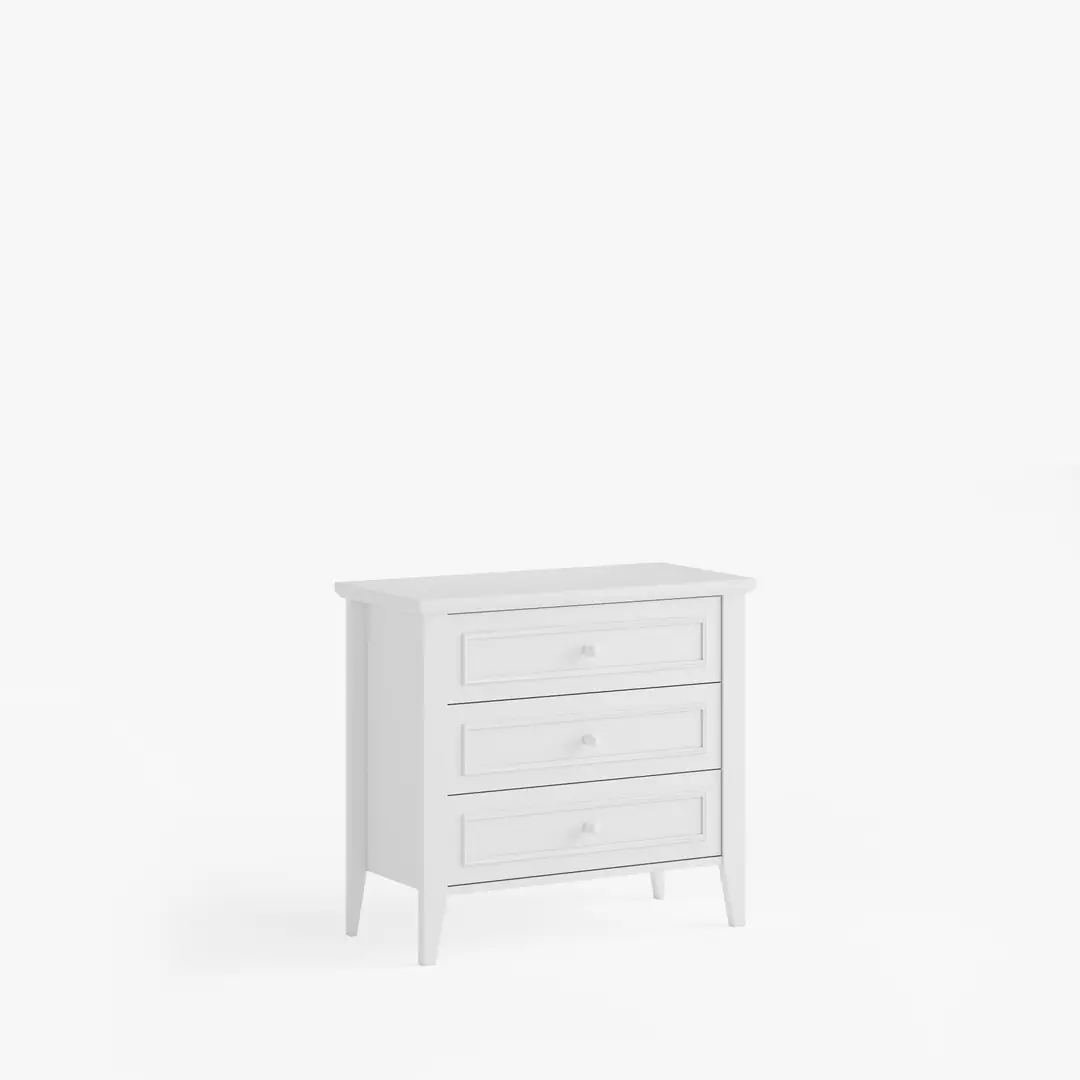 Siena White Şifonyer- Beyaz