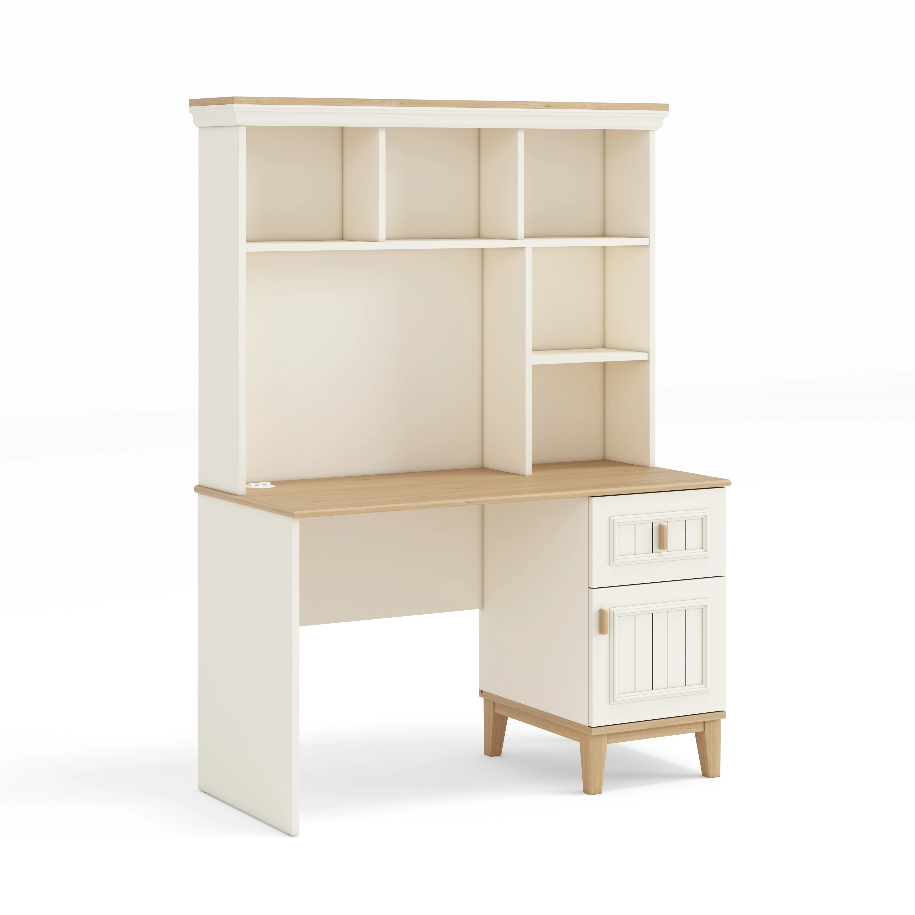 Forte Çalışma Masası - Ahşap Krem - Piyano Genç Odası