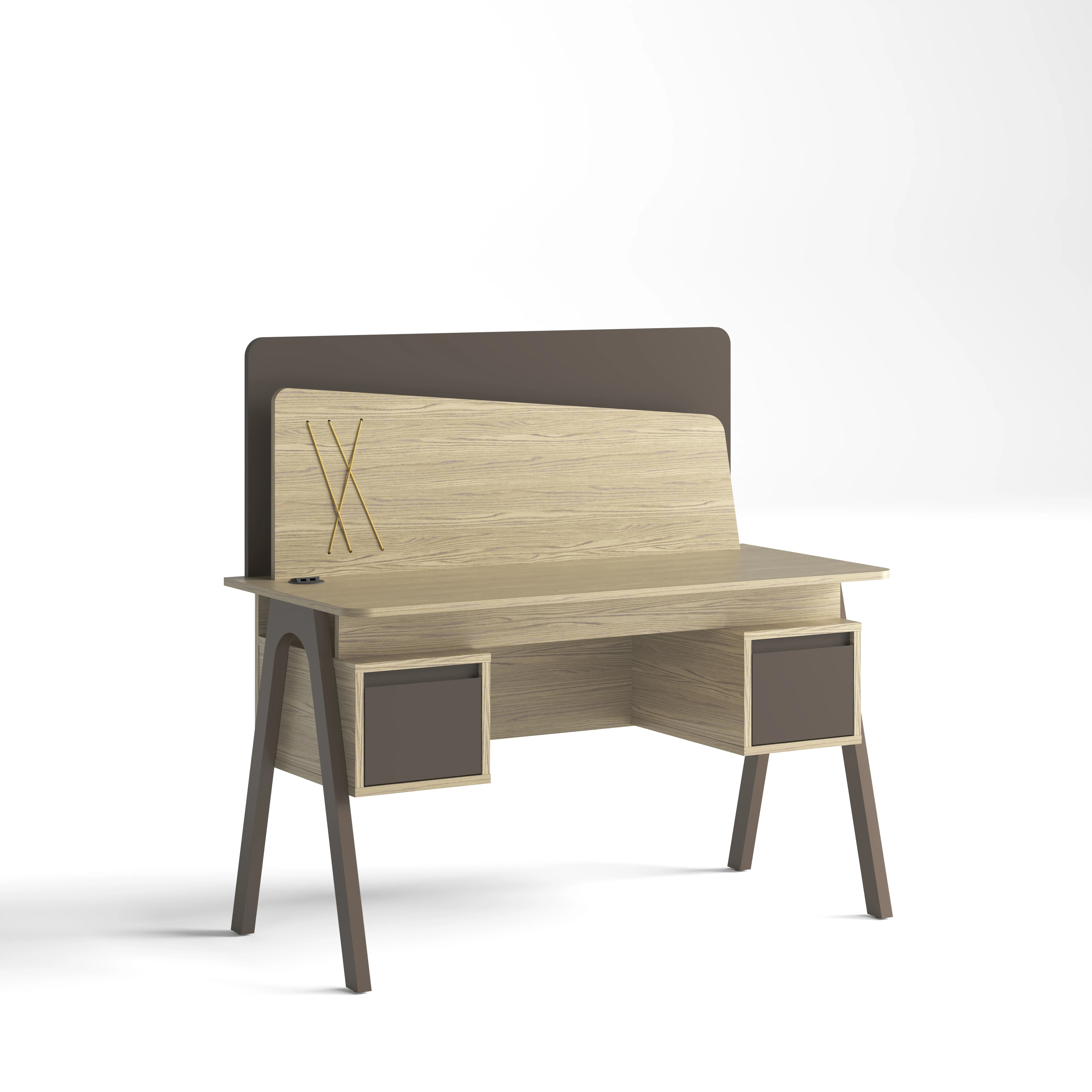 Bologno Çalışma Masası - Ahşap Kahverengi - Piyano Genç Odası