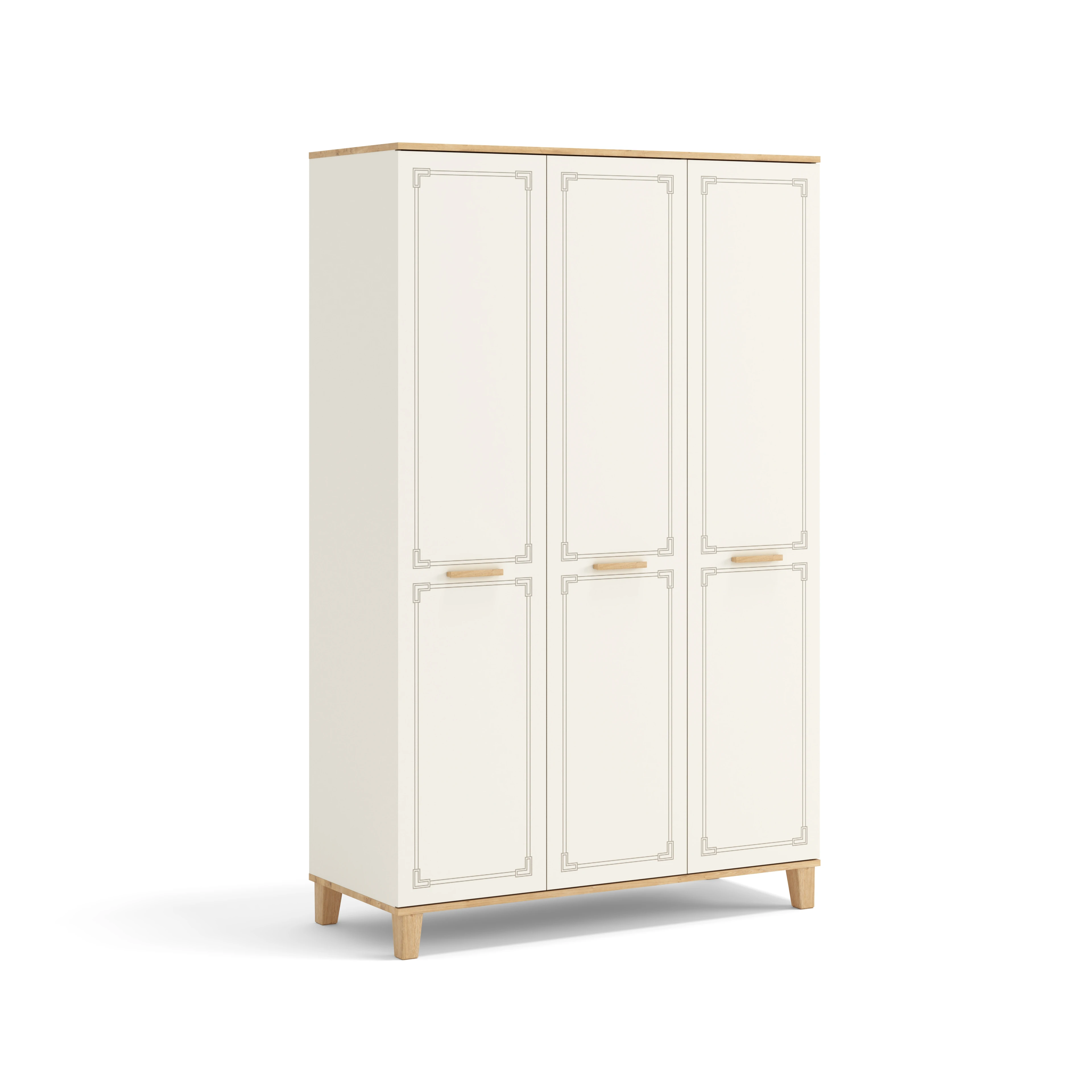 Line Genç Odası 3'lü Takım - Ahşap Krem - Piyano Genç Odası