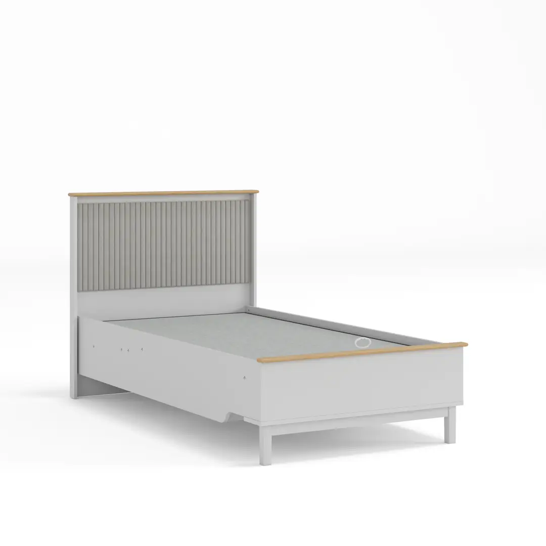 Etro Grey Başlıklı Baza 120X200