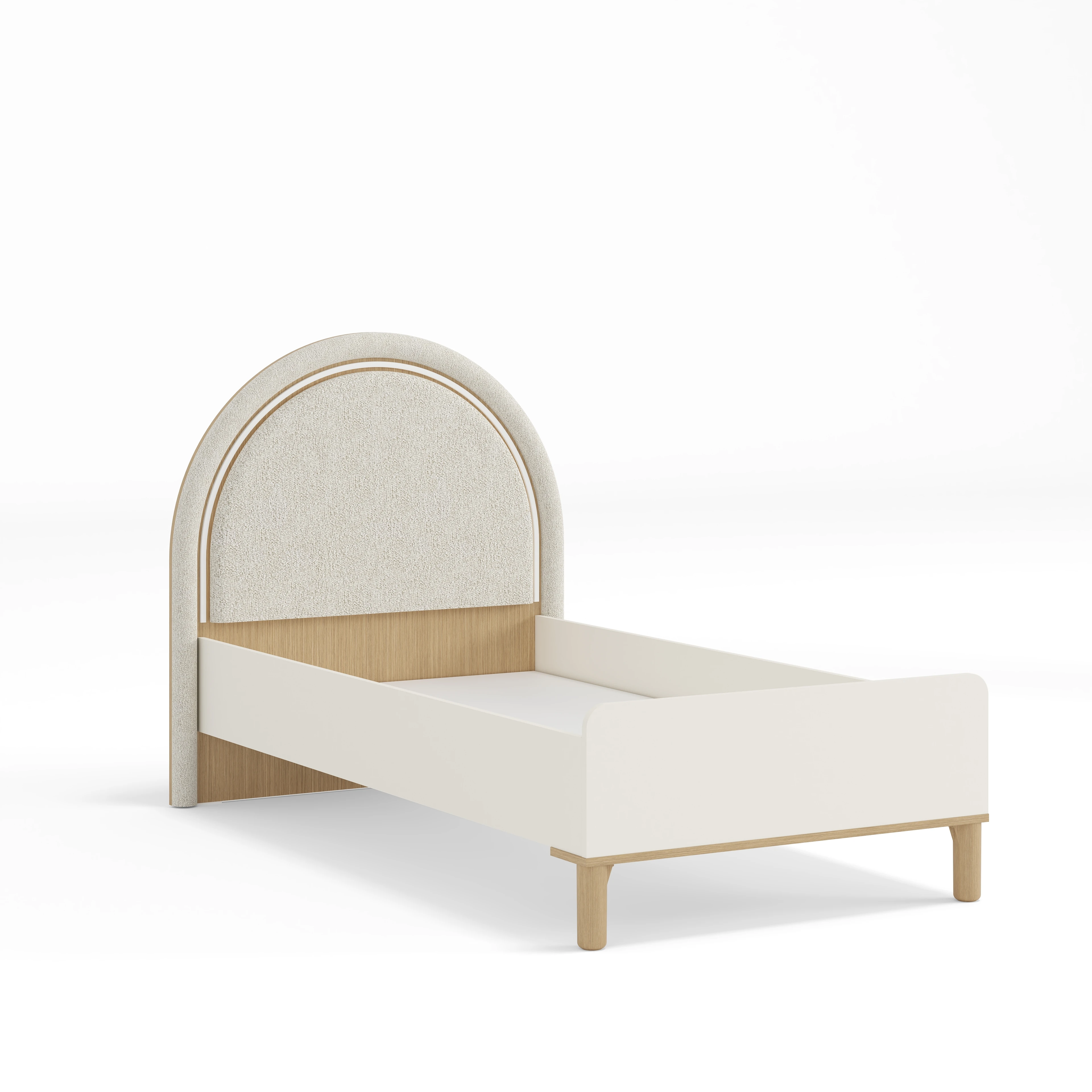 Bohem Karyola 100x200 - Ahşap Krem - Piyano Genç Odası