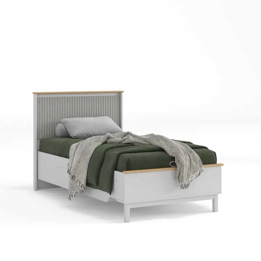 Etro Grey Başlıklı Baza 120X200 3