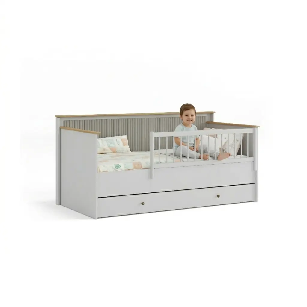 Etro Grey Montessori Karyola 90x200 3