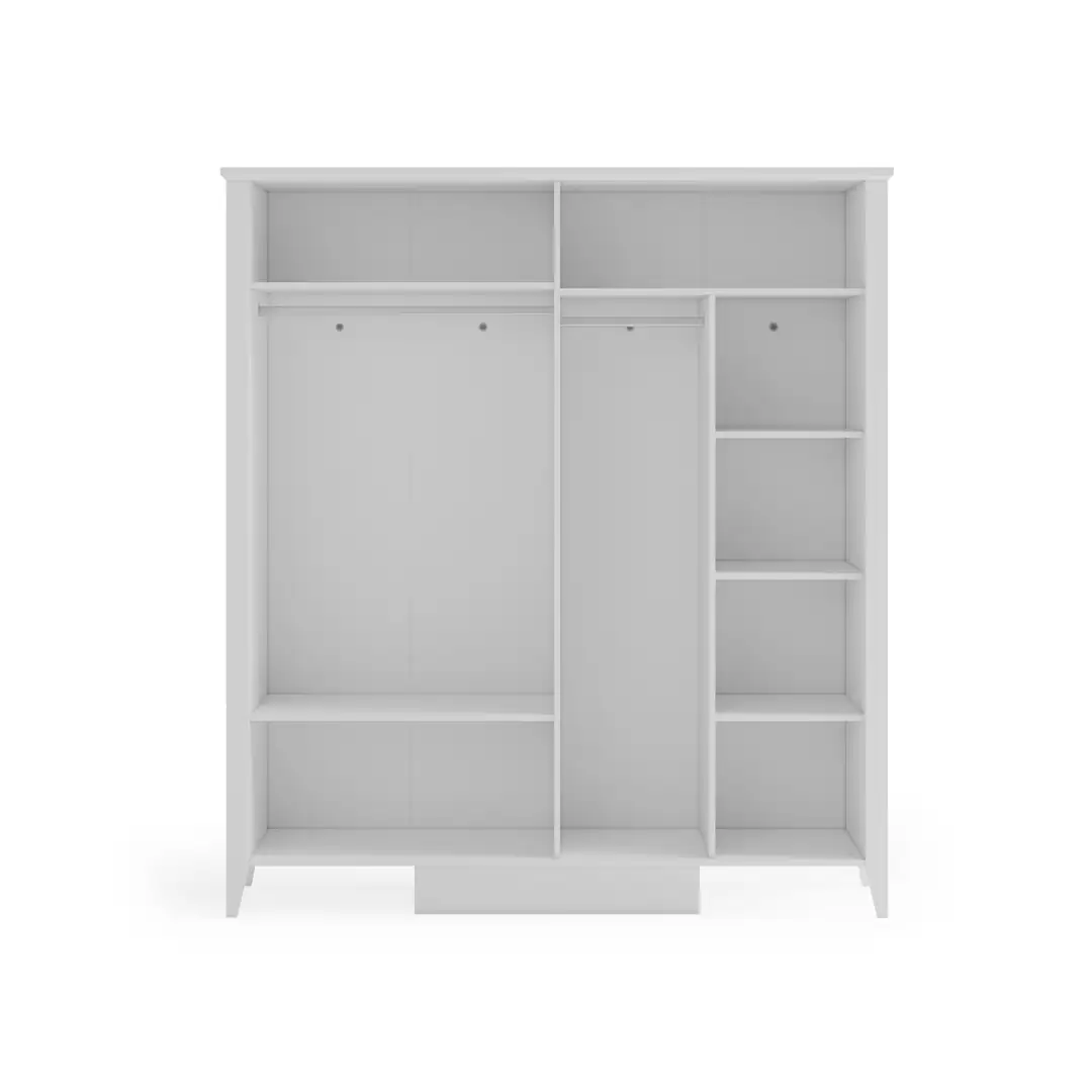 Siena White 4 Kapaklı Dolap 4