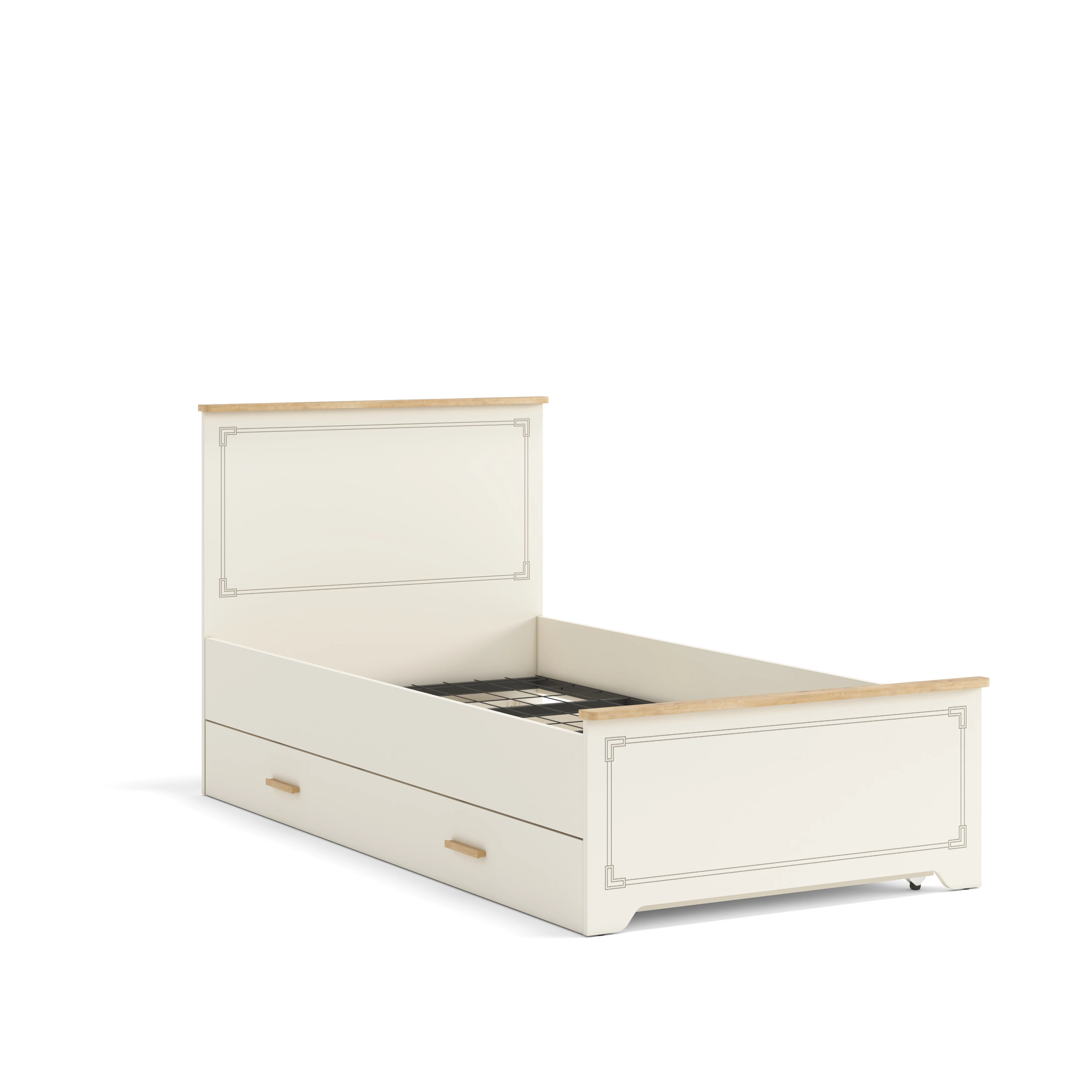 Line Genç Odası 3'lü Takım - Ahşap Krem - Piyano Genç Odası