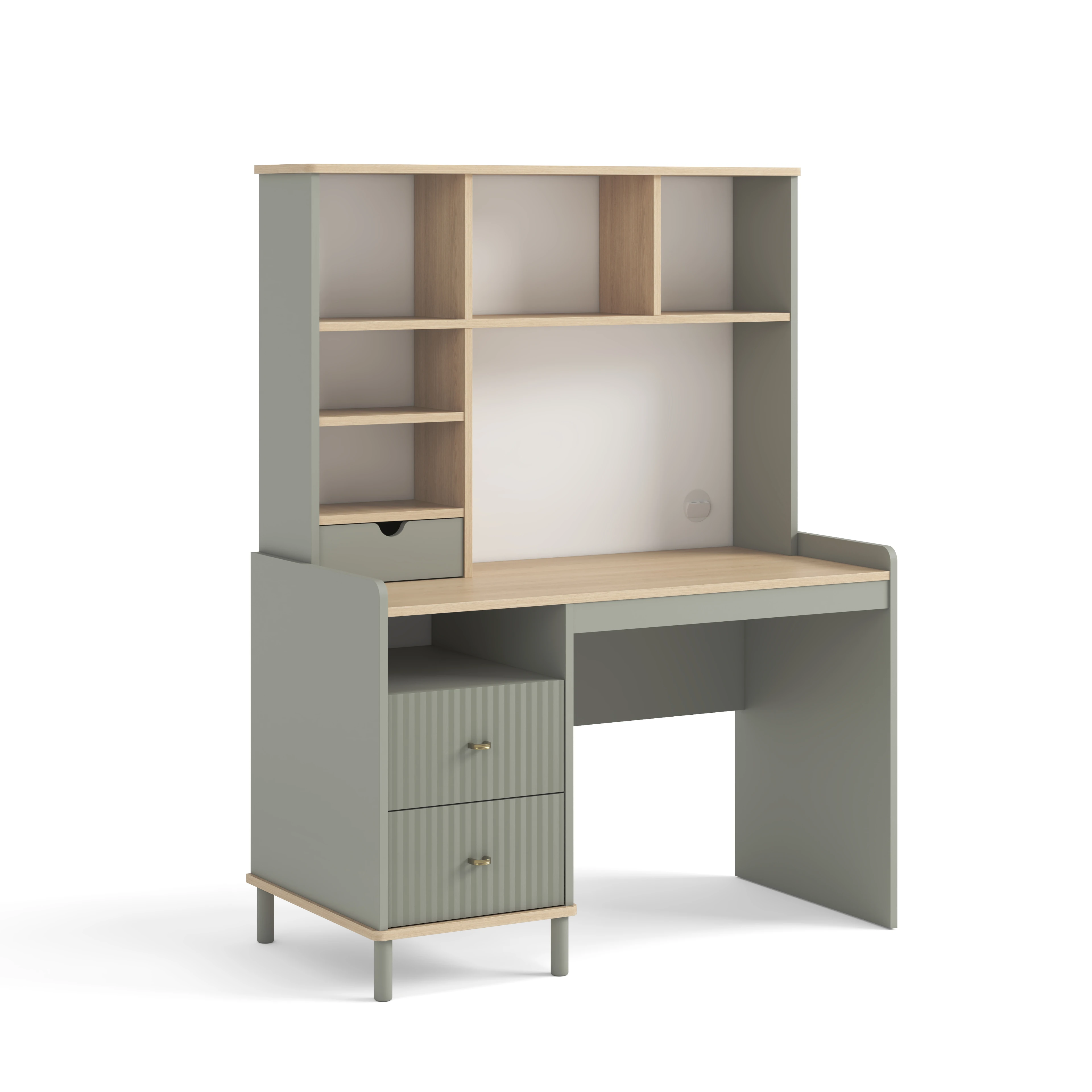 Mizu Çalışma Masası - Antrasit Ahşap - Piyano Genç Odası