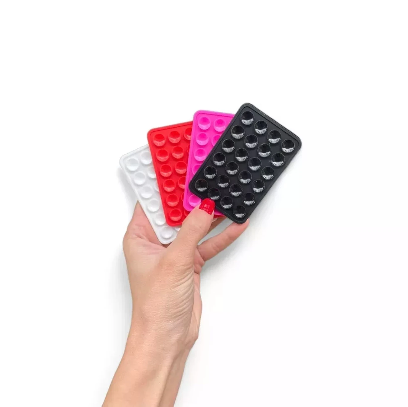 Telefon Tutucu - Vantuzlu - flu pembe