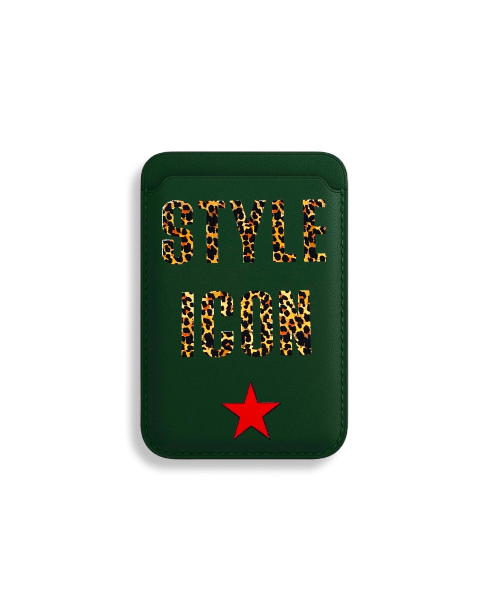 Apple iPhone Cüzdan Kartlık yeşil Motto - style icon