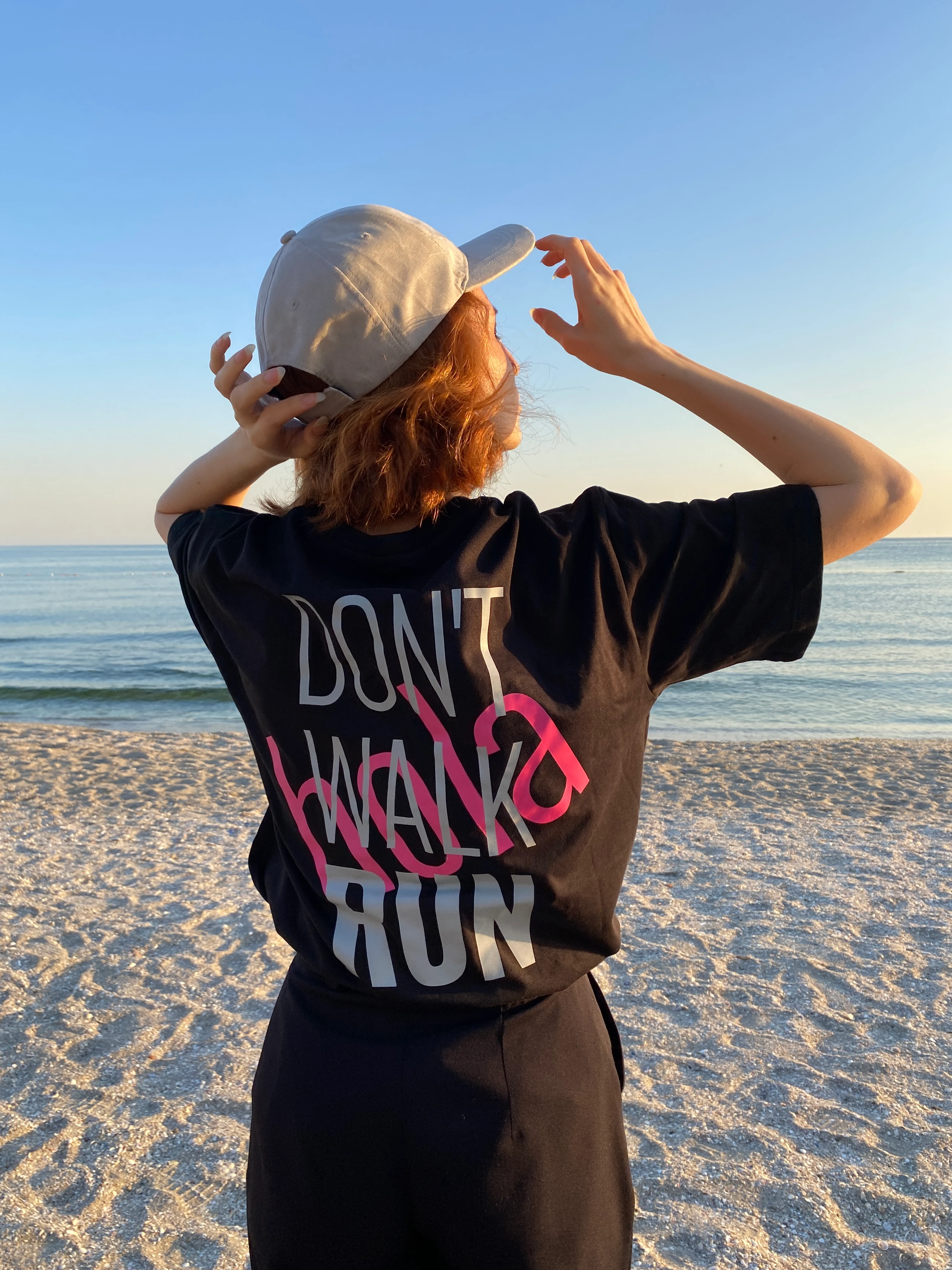 Antrenman T-Shirt Dont Walk Run Black