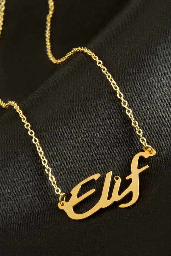 Elif isimli kolye (Kişiye Özel)