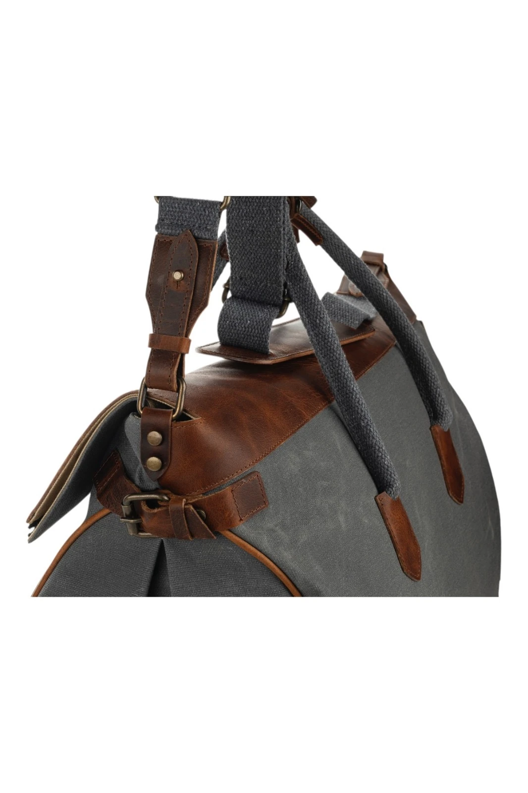 Babil Keepall Mumlu Kanvas Deri Seyehat Çantası