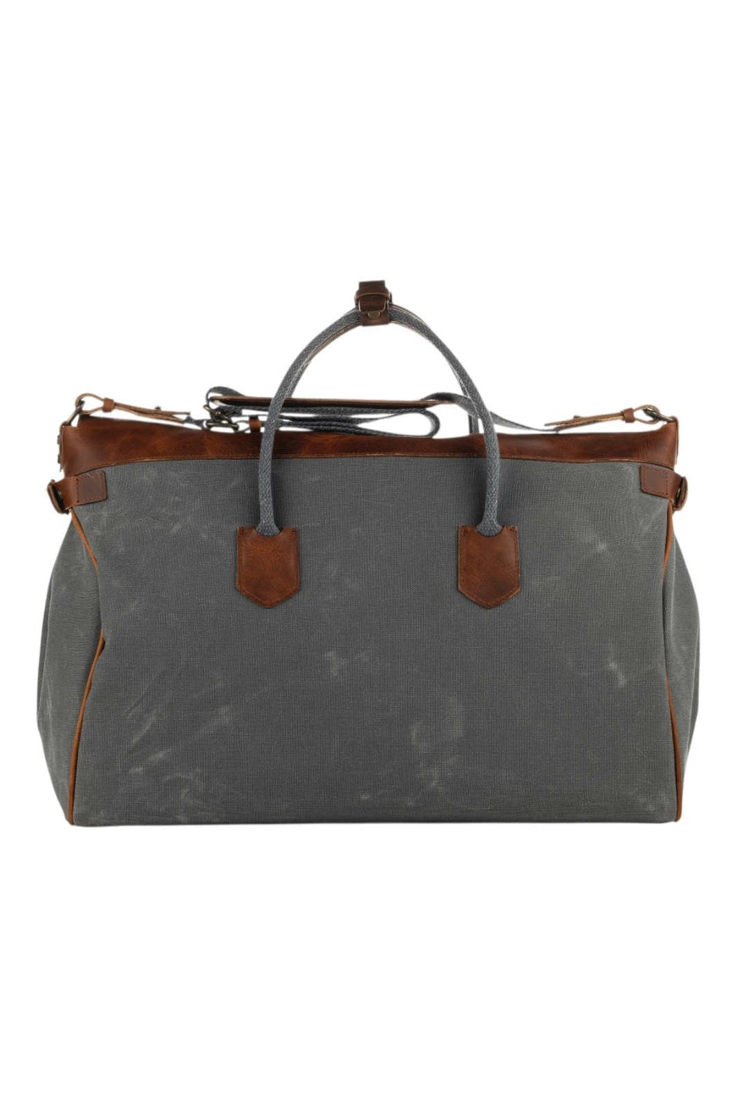 Babil Keepall Mumlu Kanvas Deri Seyehat Çantası