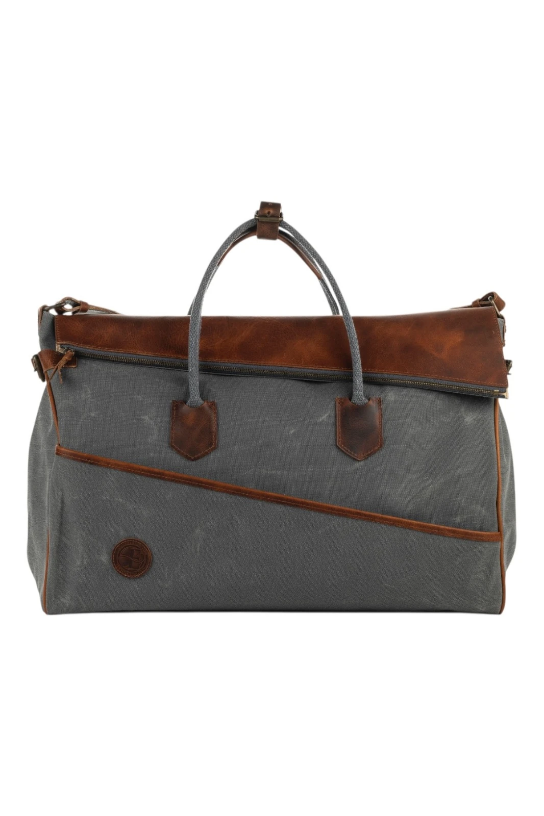 Babil Keepall Mumlu Kanvas Deri Seyehat Çantası