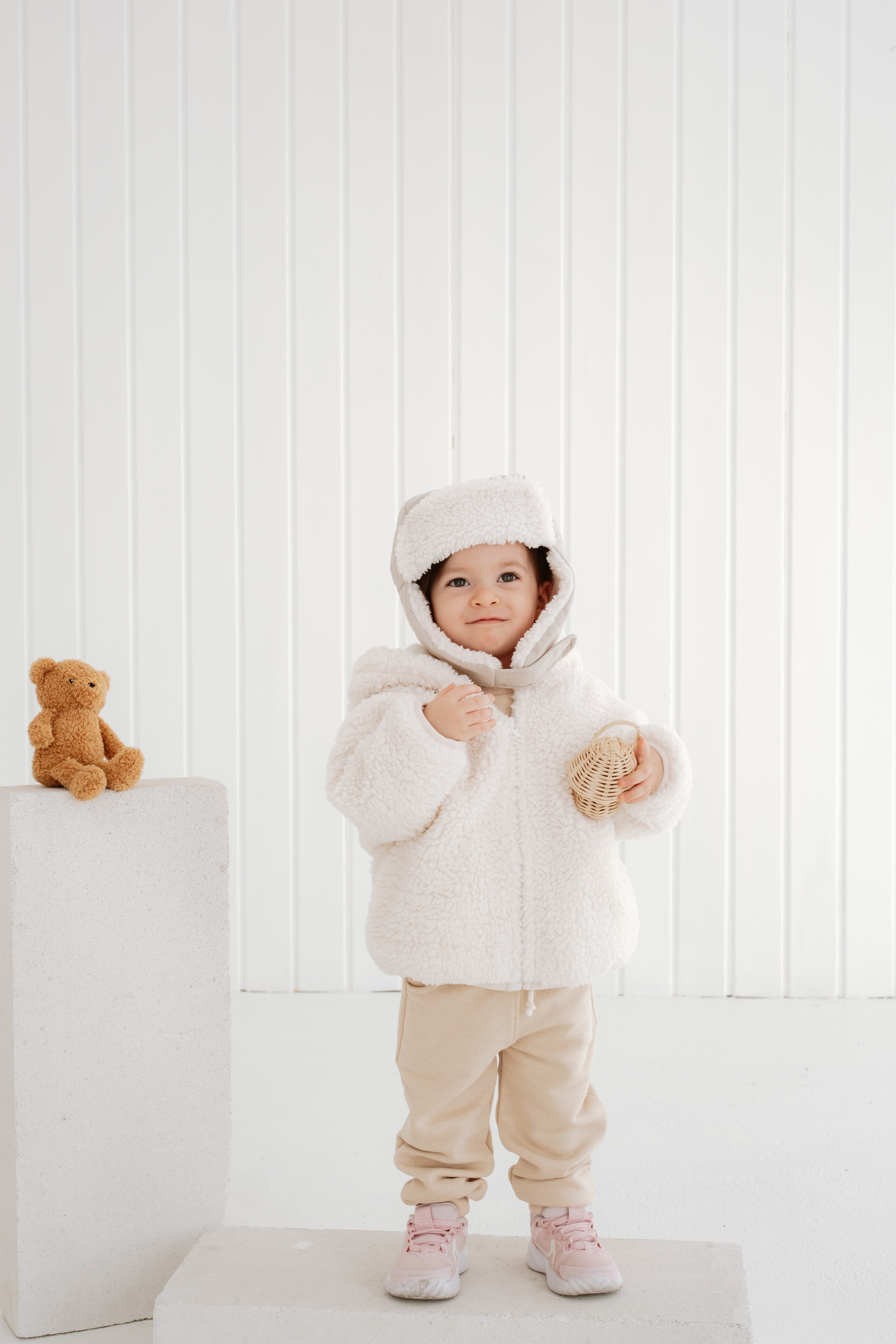 Kapüşonlu Teddy Mont