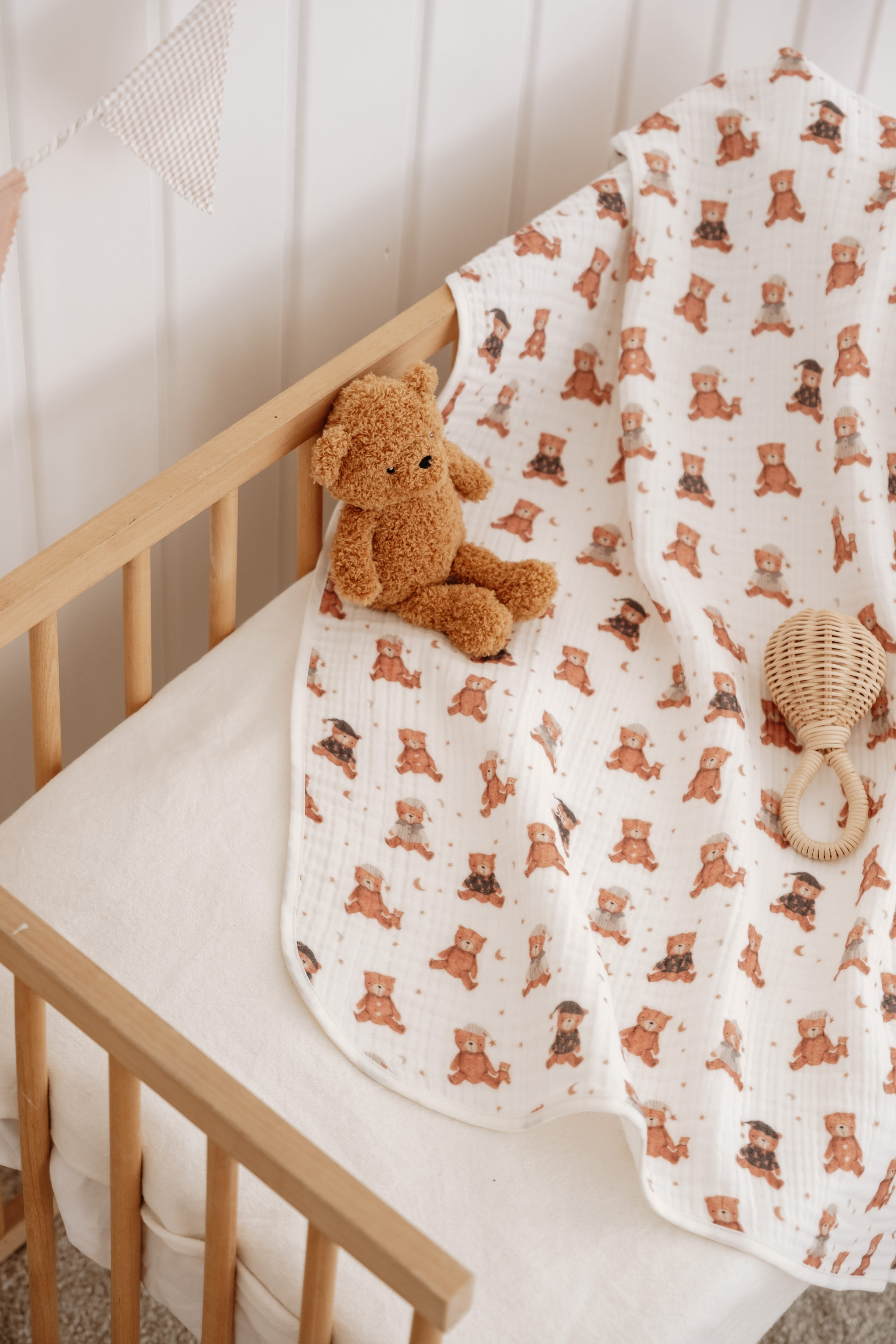4 Kat Müslin Battaniye - Teddy