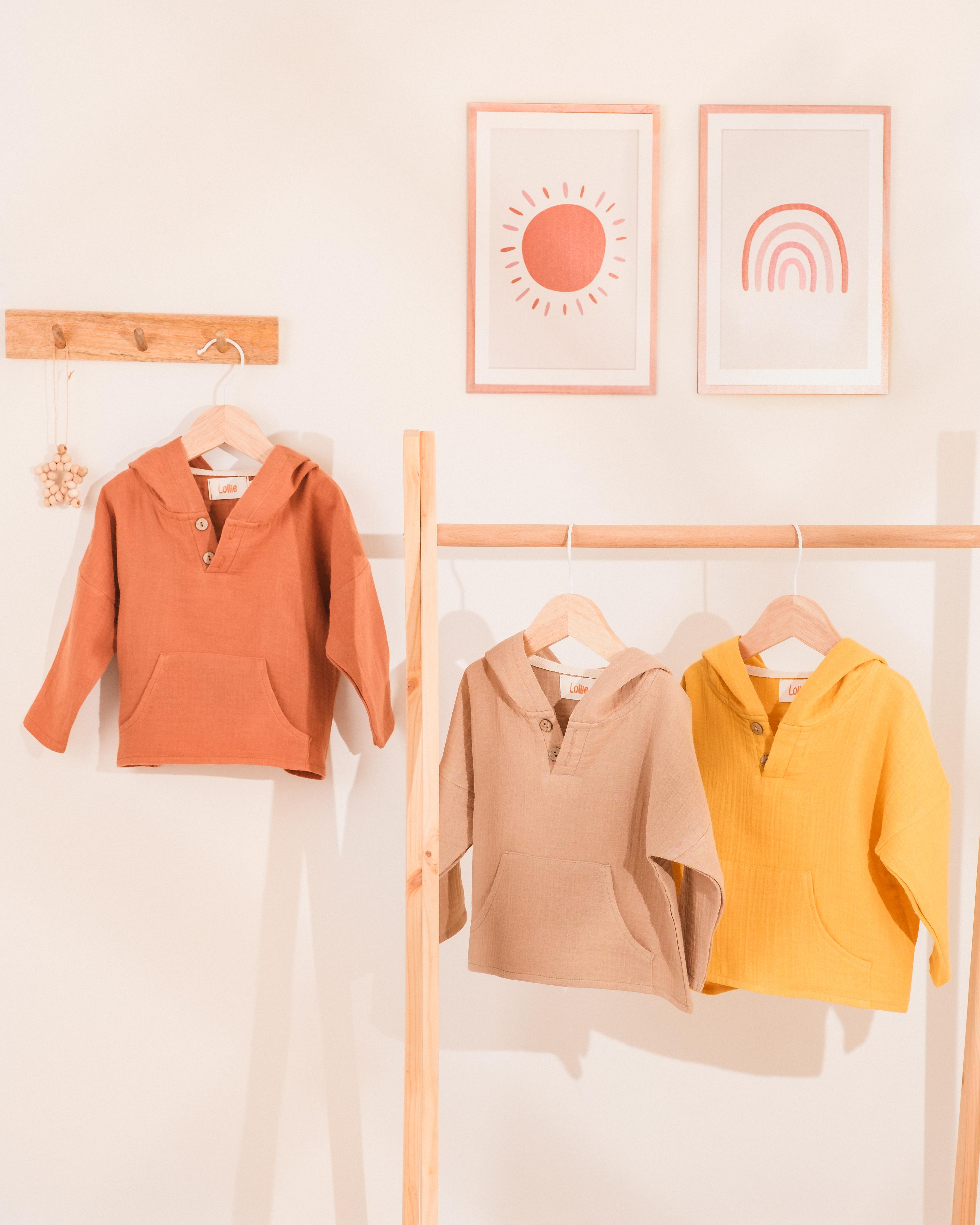 Müslin Kapüşonlu Sweatshirt