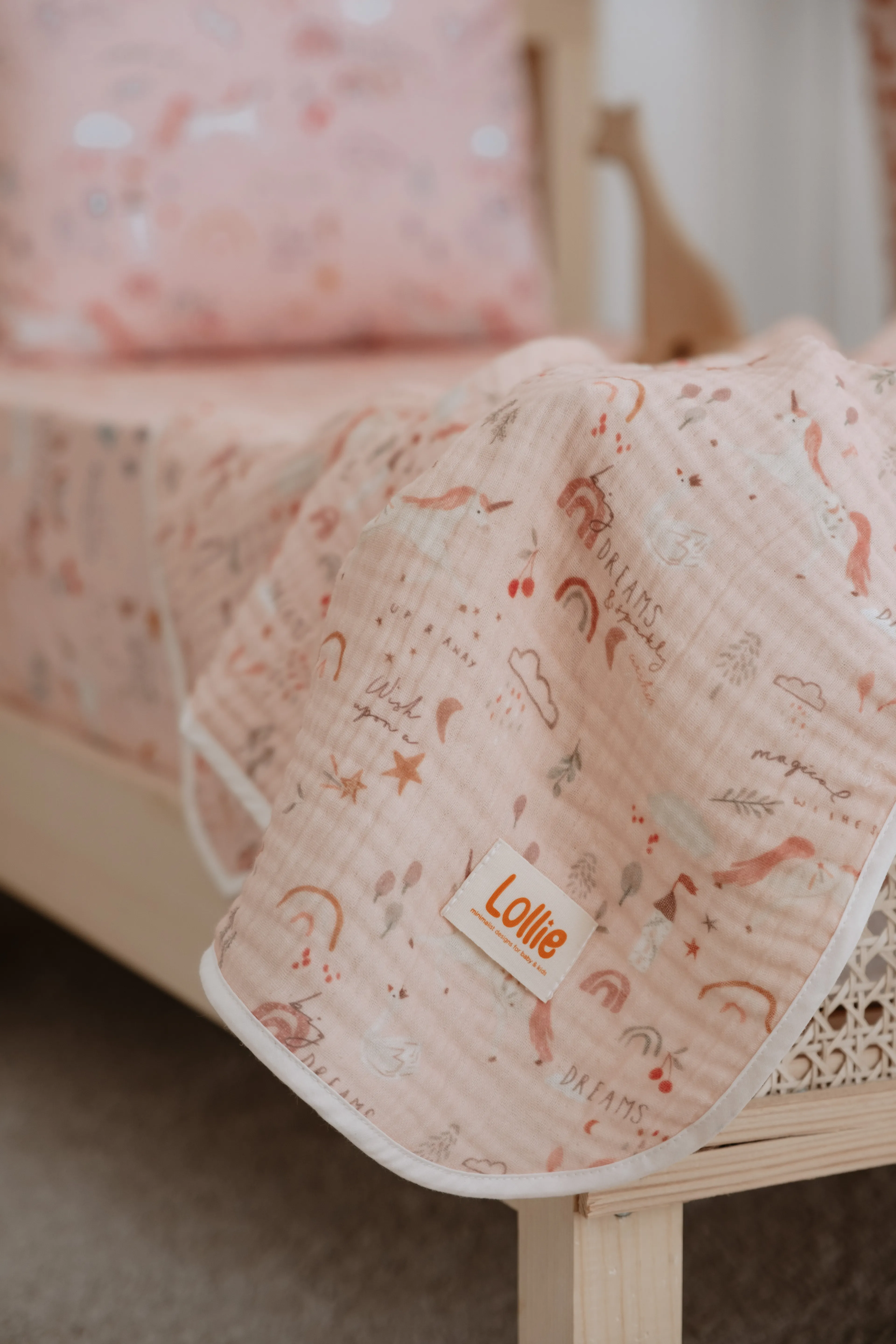 4 Kat Müslin Battaniye - Unicorn