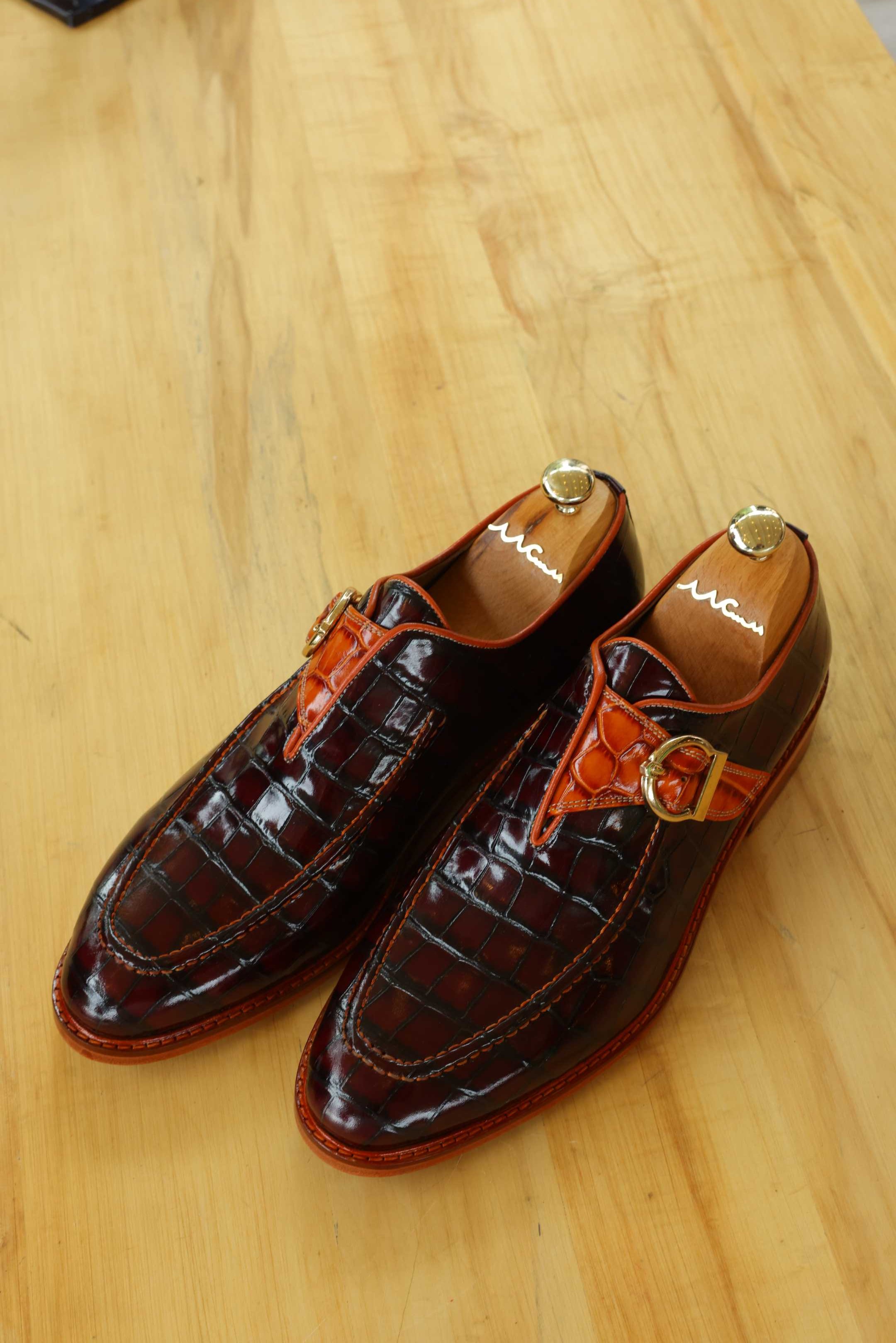 Bordo Klasik Deri Ayakkabı