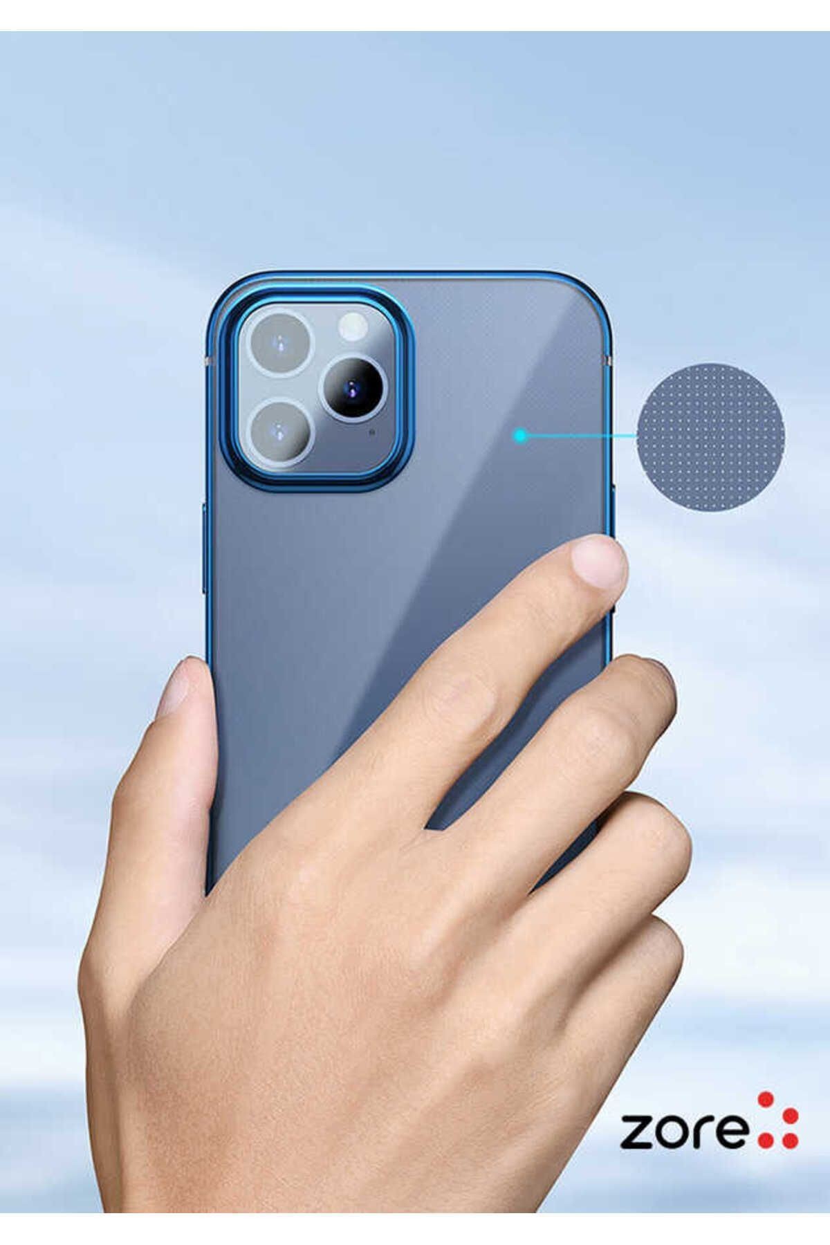 iPhone 12 Pro Max Uyumlu Zore Pixel Kılıf-Gold