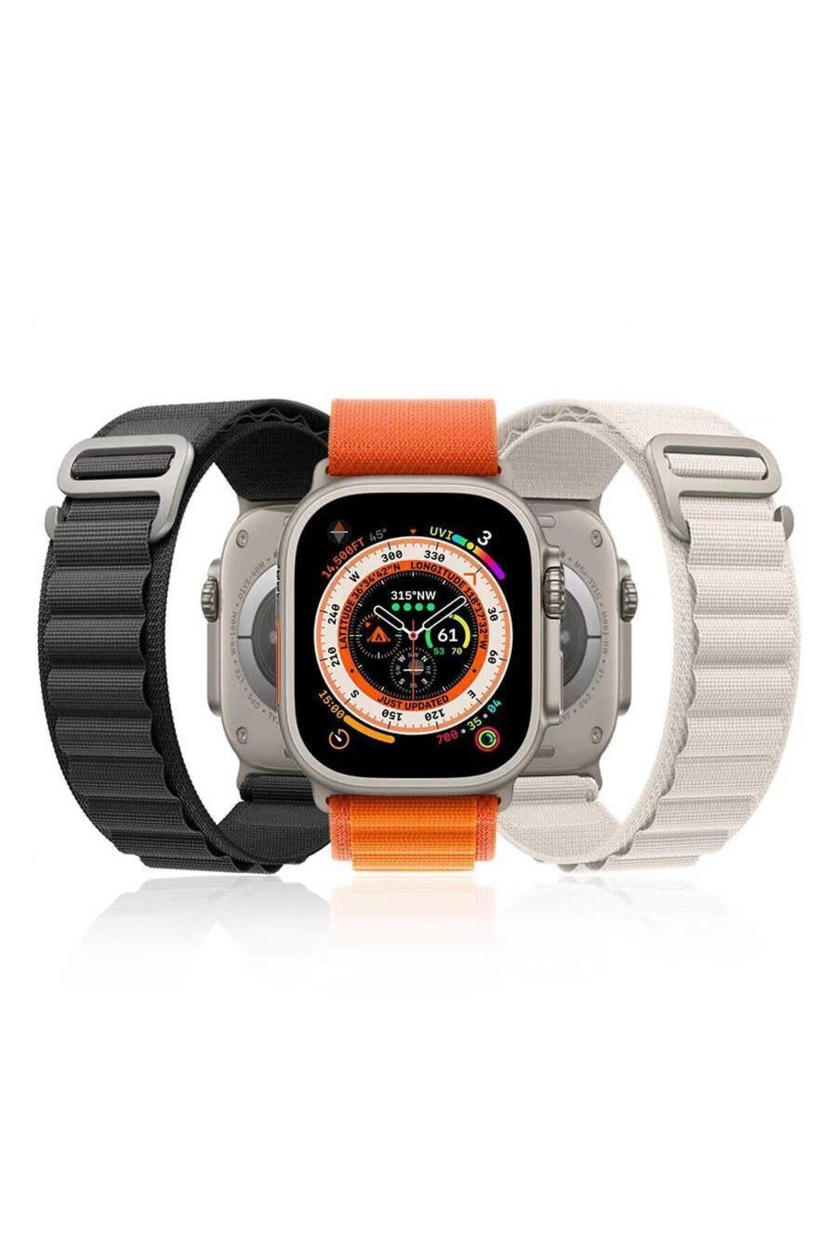 Apple Watch 7 41mm Zore KRD-74 Hasır Kordon