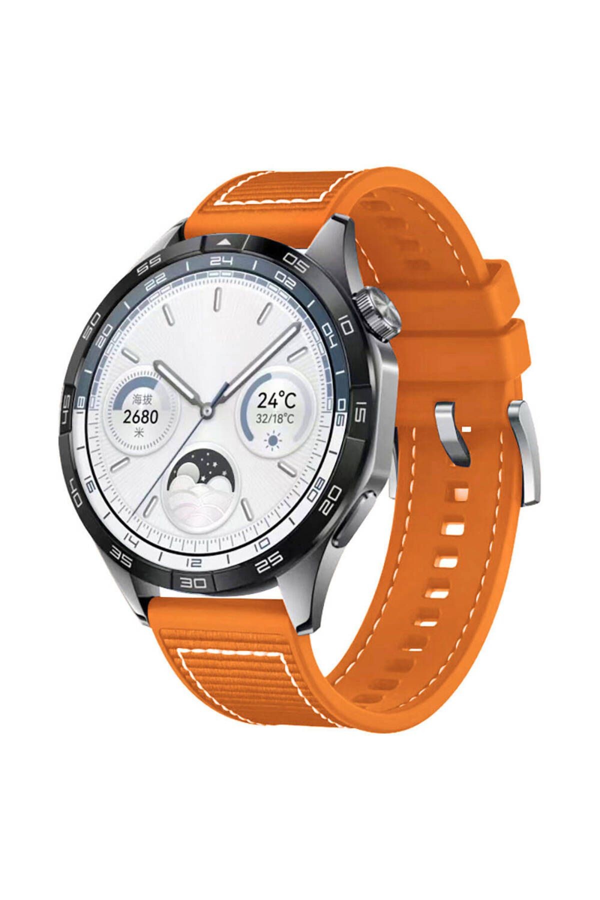 Xiaomi Amazfit Pace Uyumlu DRP- KRD-102 22mm Silikon Kordon-Turuncu