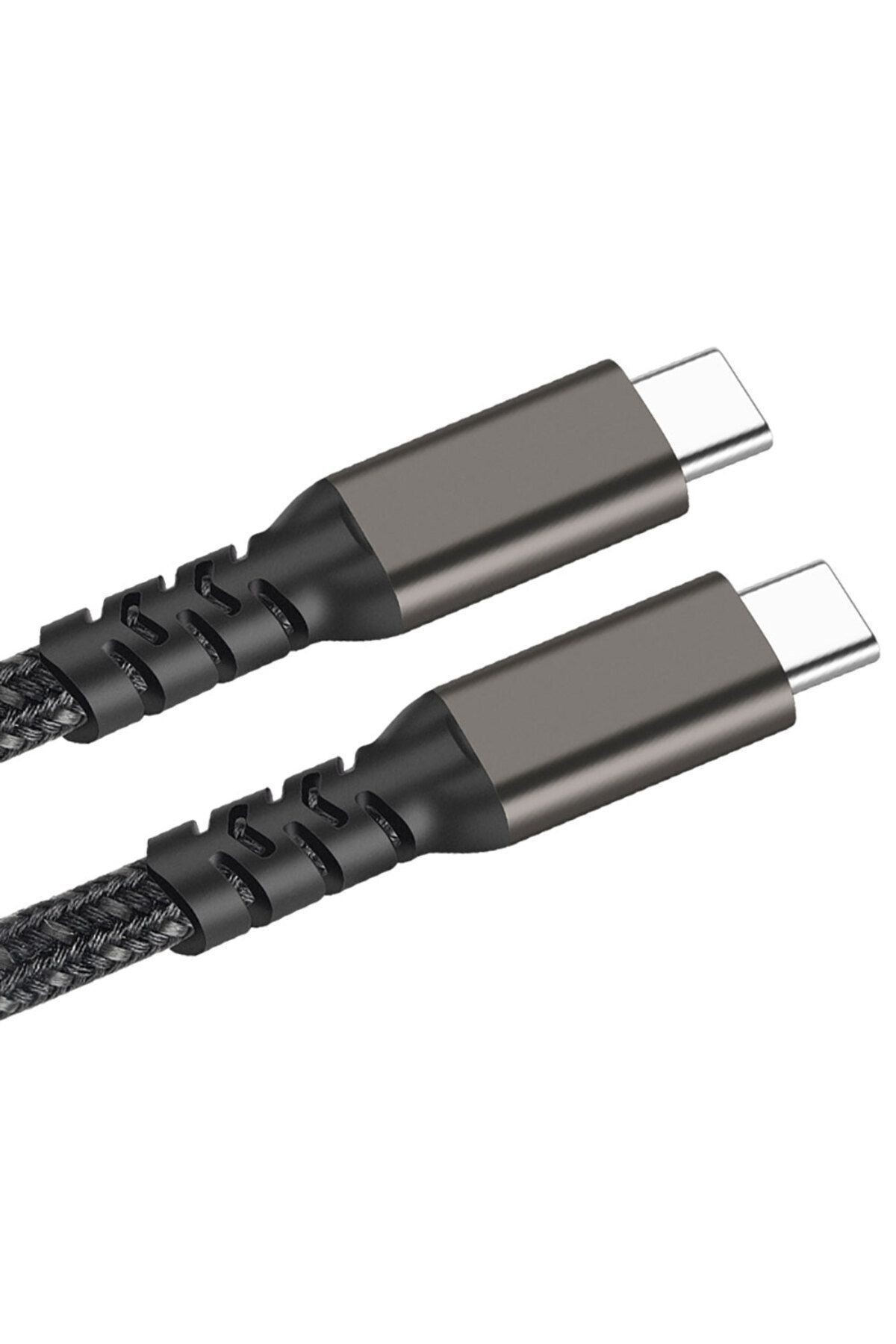 2.Jenerasyon Type-C to Type-C USB3.2 PD Data Kablosu 100W 20Gbps 4K@60Hz 0.5 Metre