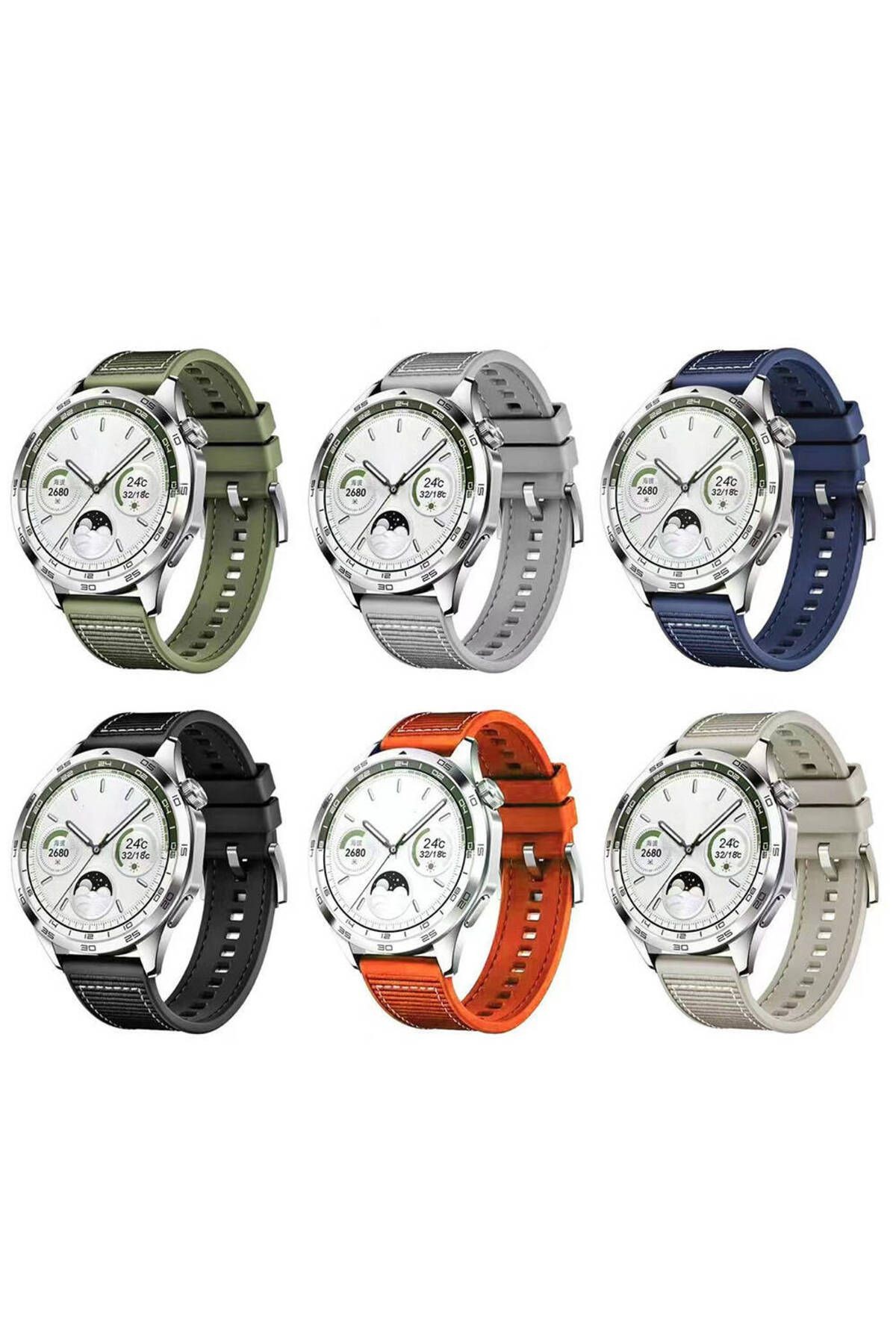 Xiaomi Amazfit Pace Uyumlu DRP- KRD-102 22mm Silikon Kordon-Turuncu