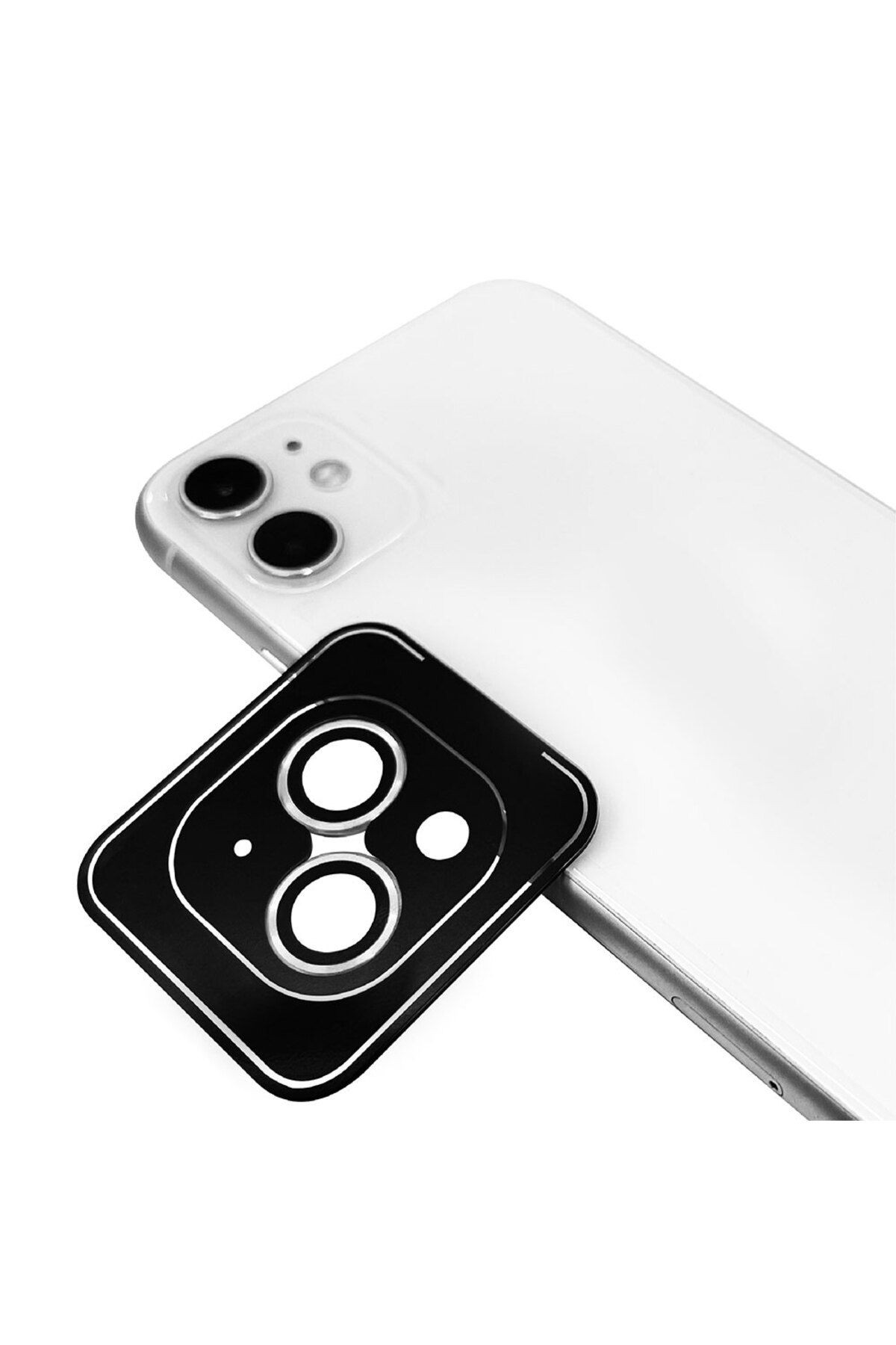 Apple iPhone 11 Uyumlu Zore CL-09 Kamera Lens Koruyucu, Gümüş