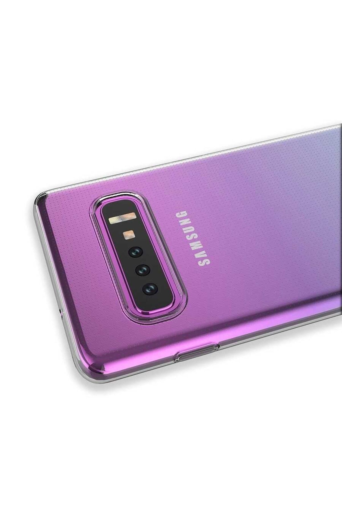 Galaxy S10 Plus Kılıf Kamera Korumalı Süper Silikon Kapak