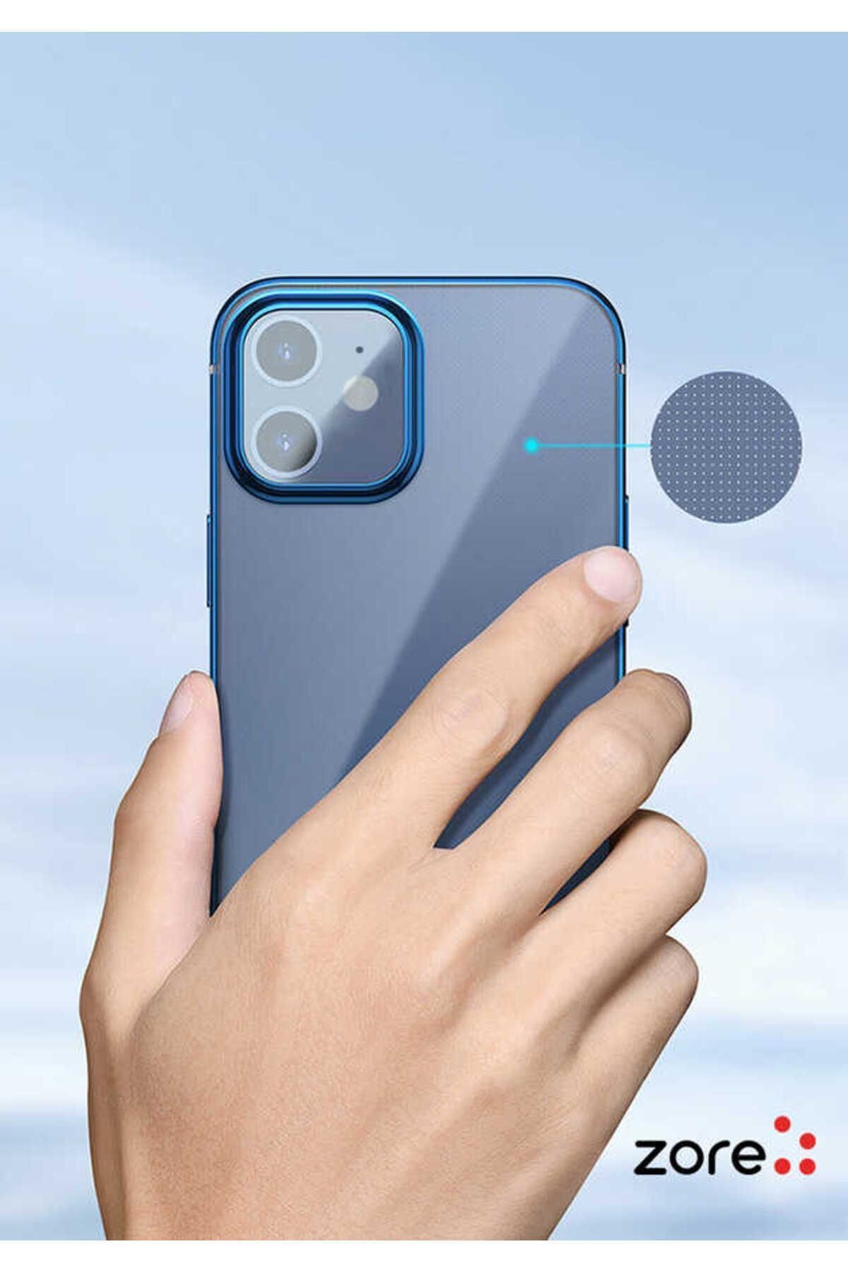 iPhone 12 Uyumlu Zore Pixel Kılıf-Gold