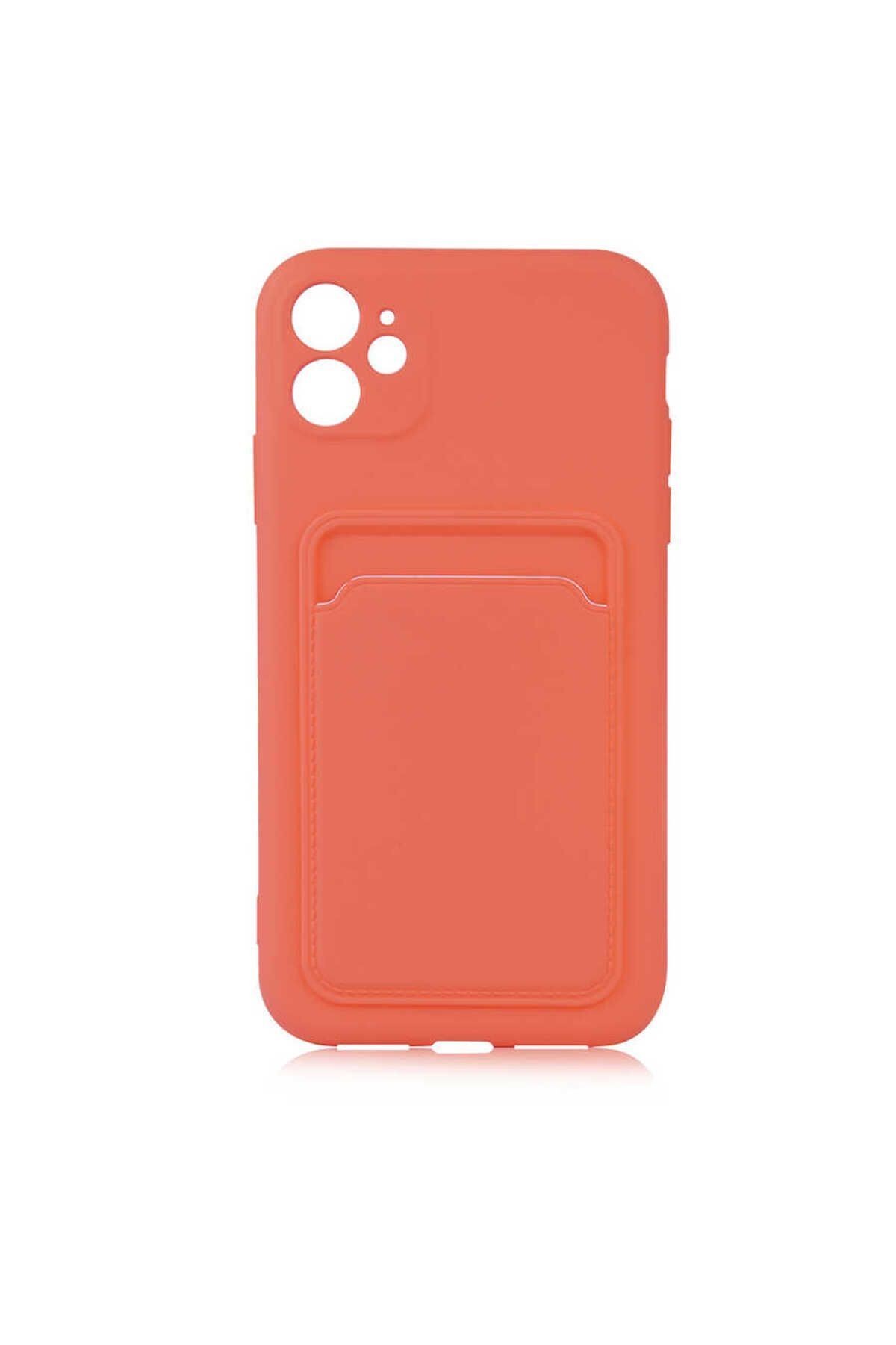 iPhone 11 Uyumlu  Ofix Kılıf-Koyu Turuncu