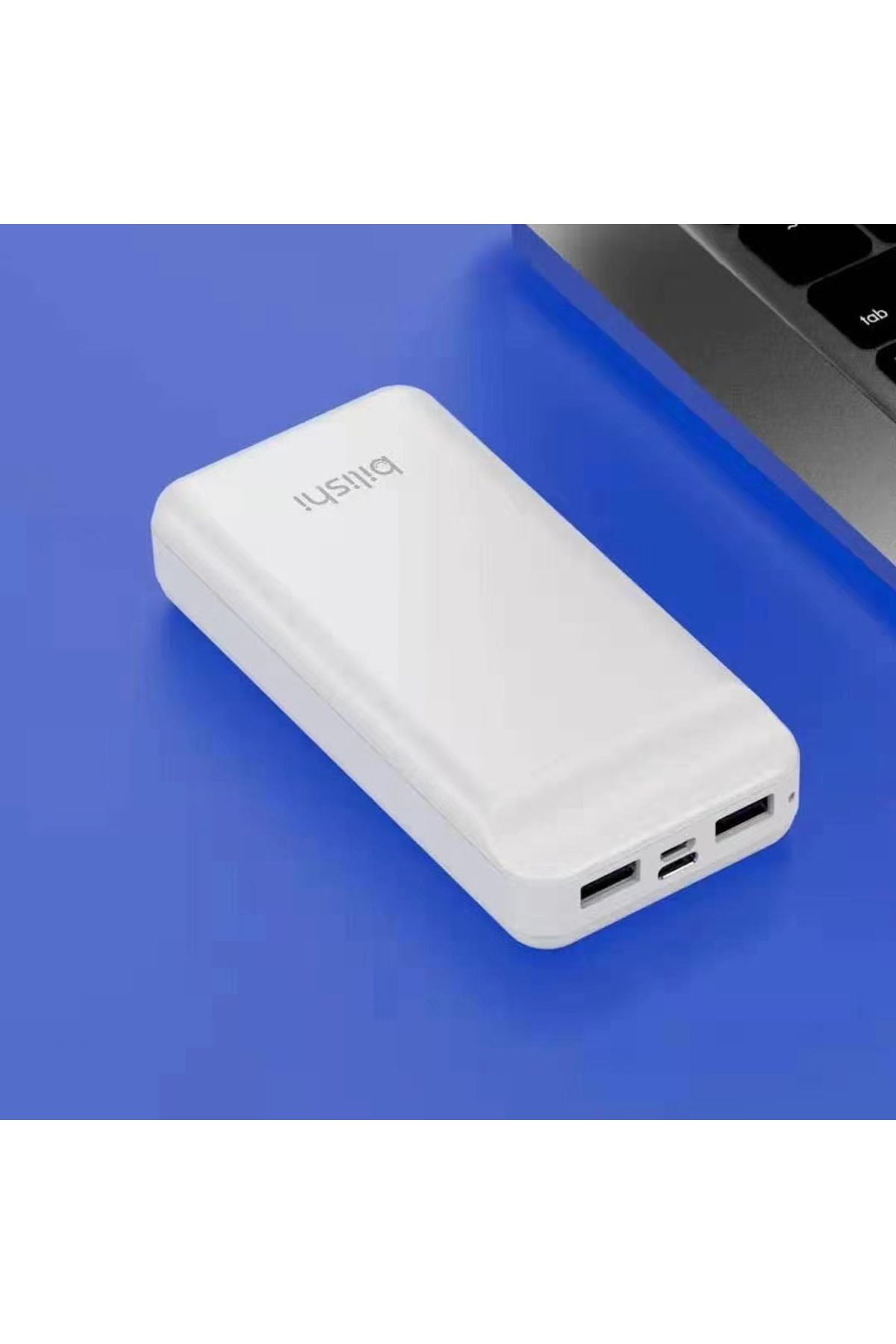 Beyaz B-05 Hızlı Şarj Özellikli Led Göstergeli Taşınabilir Powerbank 20000mAh Zore